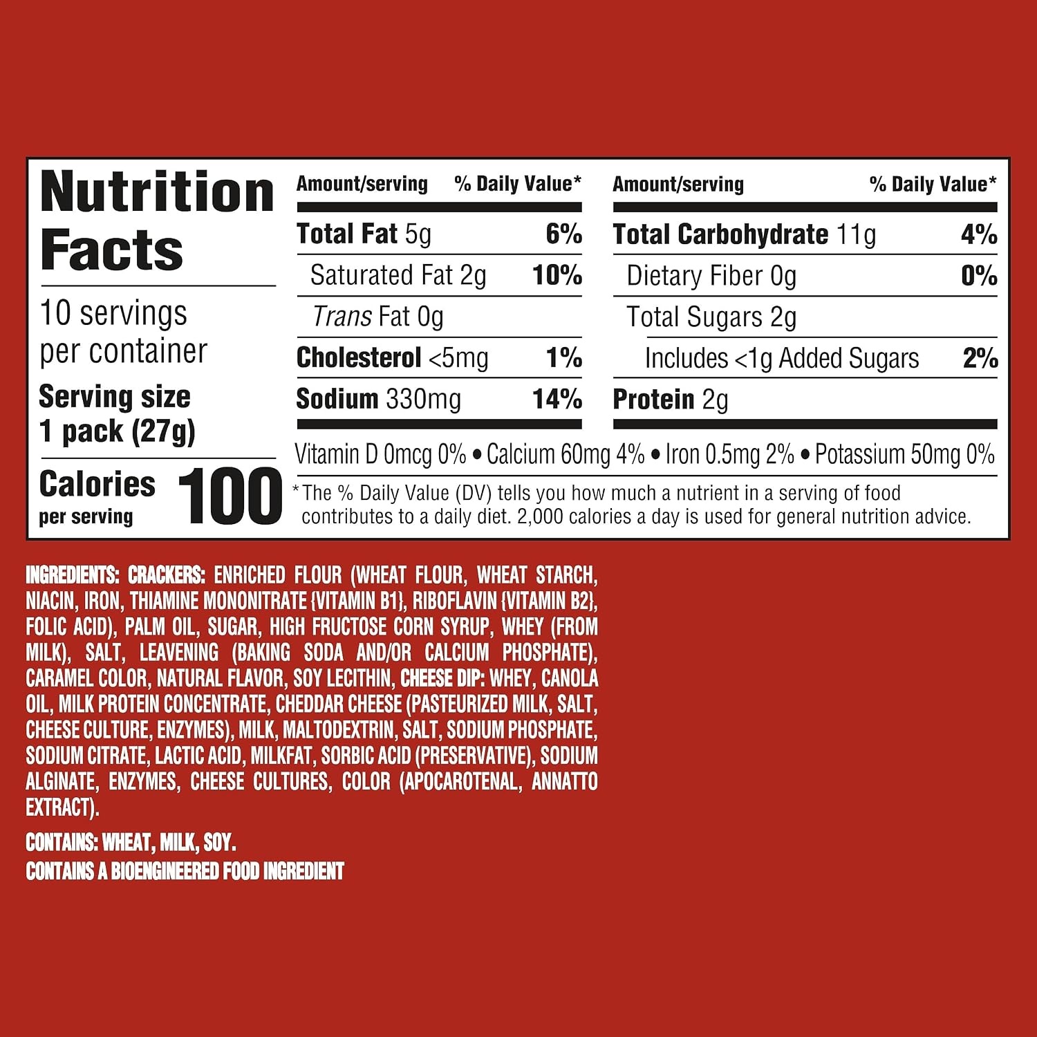 image:imageHandiSnacks RITZ Crackers N Cheesy Dip Snack Packs 10 Snack Packs95 Ounce Pack of 1