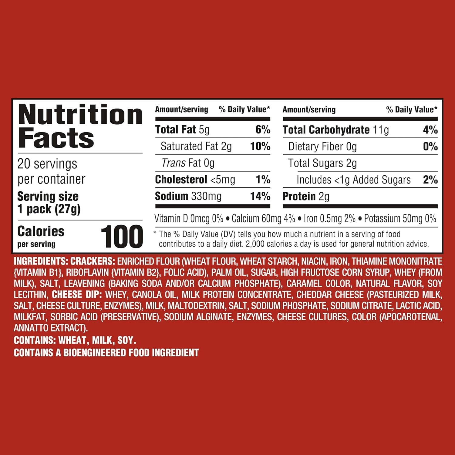 image:imageHandiSnacks RITZ Crackers N Cheesy Dip Snack Packs 20 Snack Packs095 Ounce Pack of 20