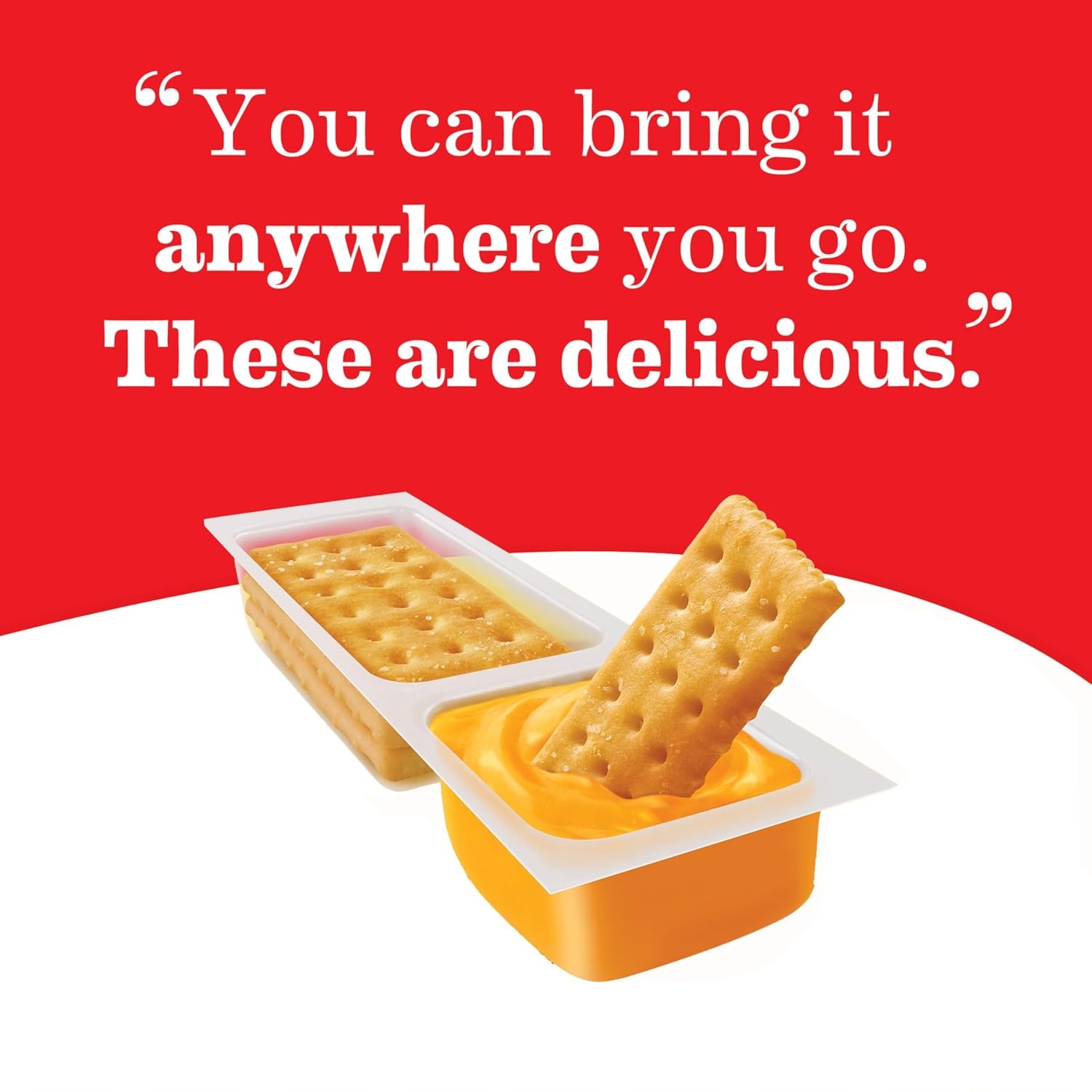 image:imageHandiSnacks RITZ Crackers N Cheesy Dip Snack Packs 20 Snack Packs19 Ounce Pack of 4