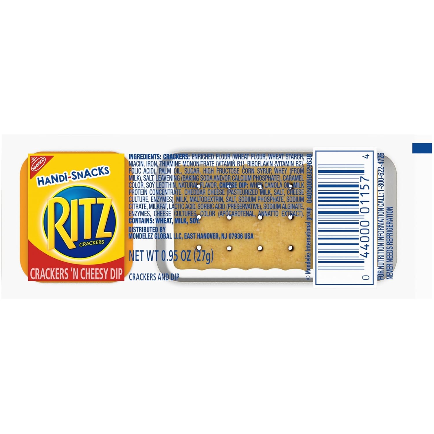 image:imageHandiSnacks RITZ Crackers N Cheesy Dip Snack Packs 20 Snack Packs19 Ounce Pack of 4