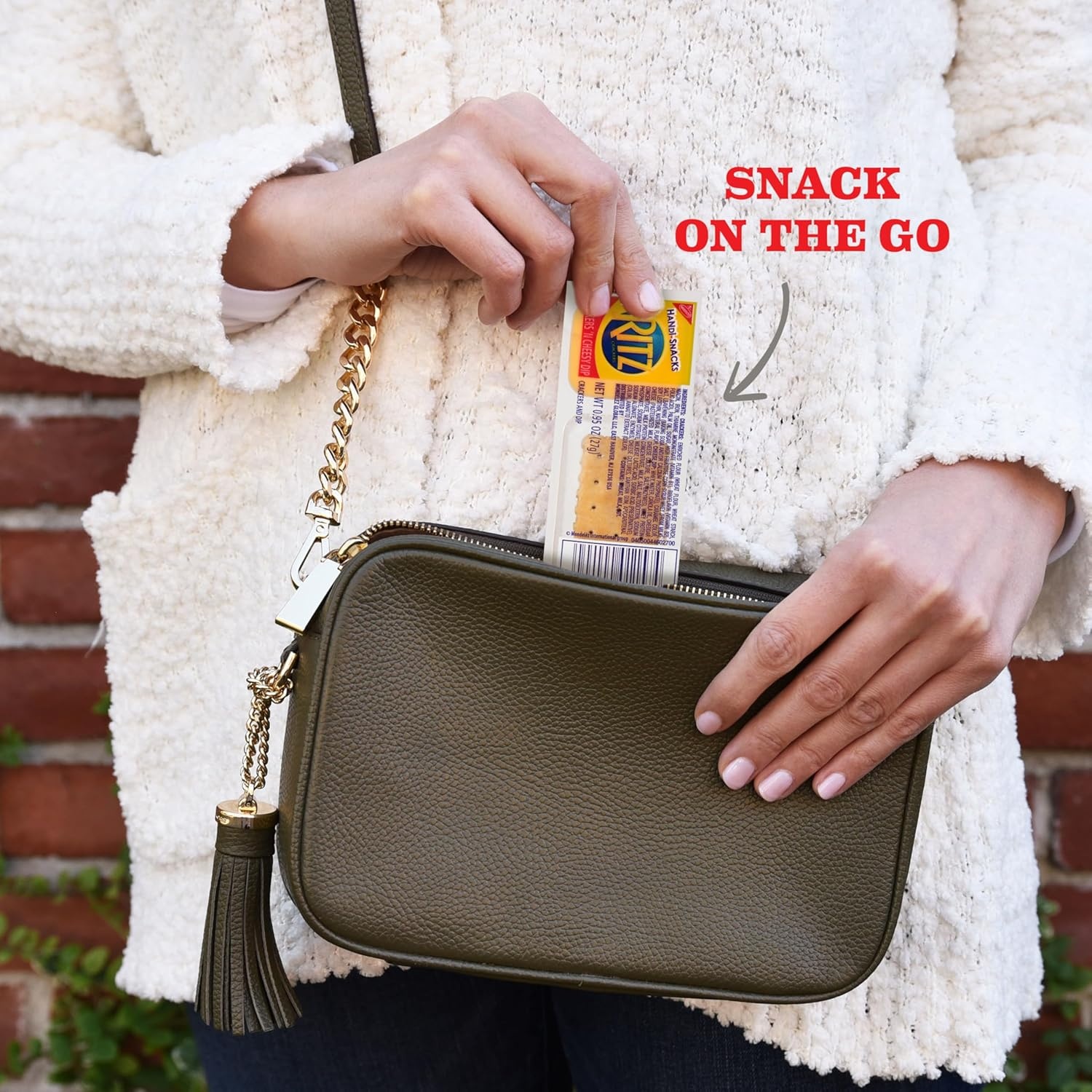 image:imageHandiSnacks RITZ Crackers N Cheesy Dip Snack Packs 20 Snack Packs19 Ounce Pack of 4