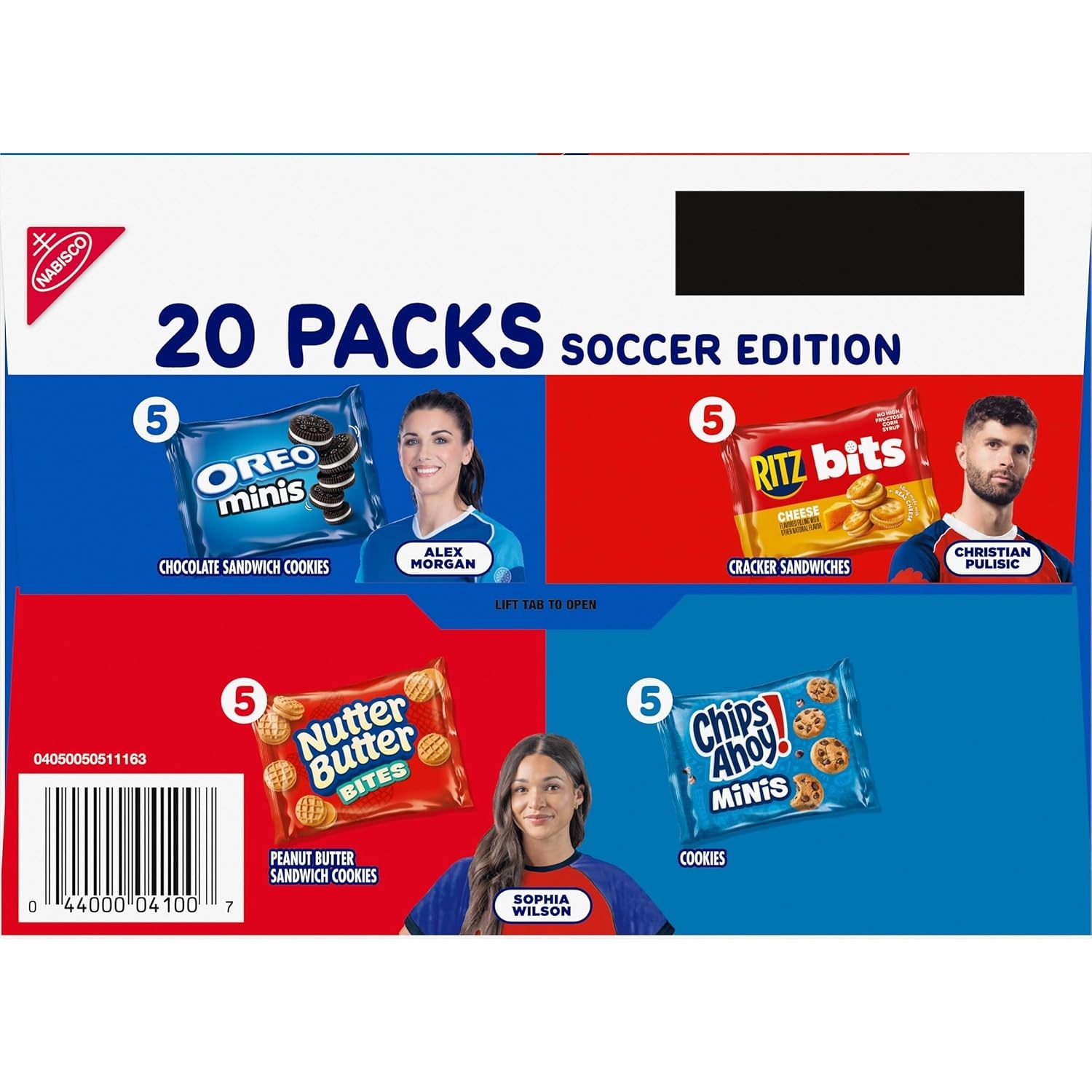 image:imageNabisco Classic Mix Variety Pack Oreo Mini Chips Ahoy Mini Nutter Butter Bites Ritz Bits Cheese 20 Snack Packs