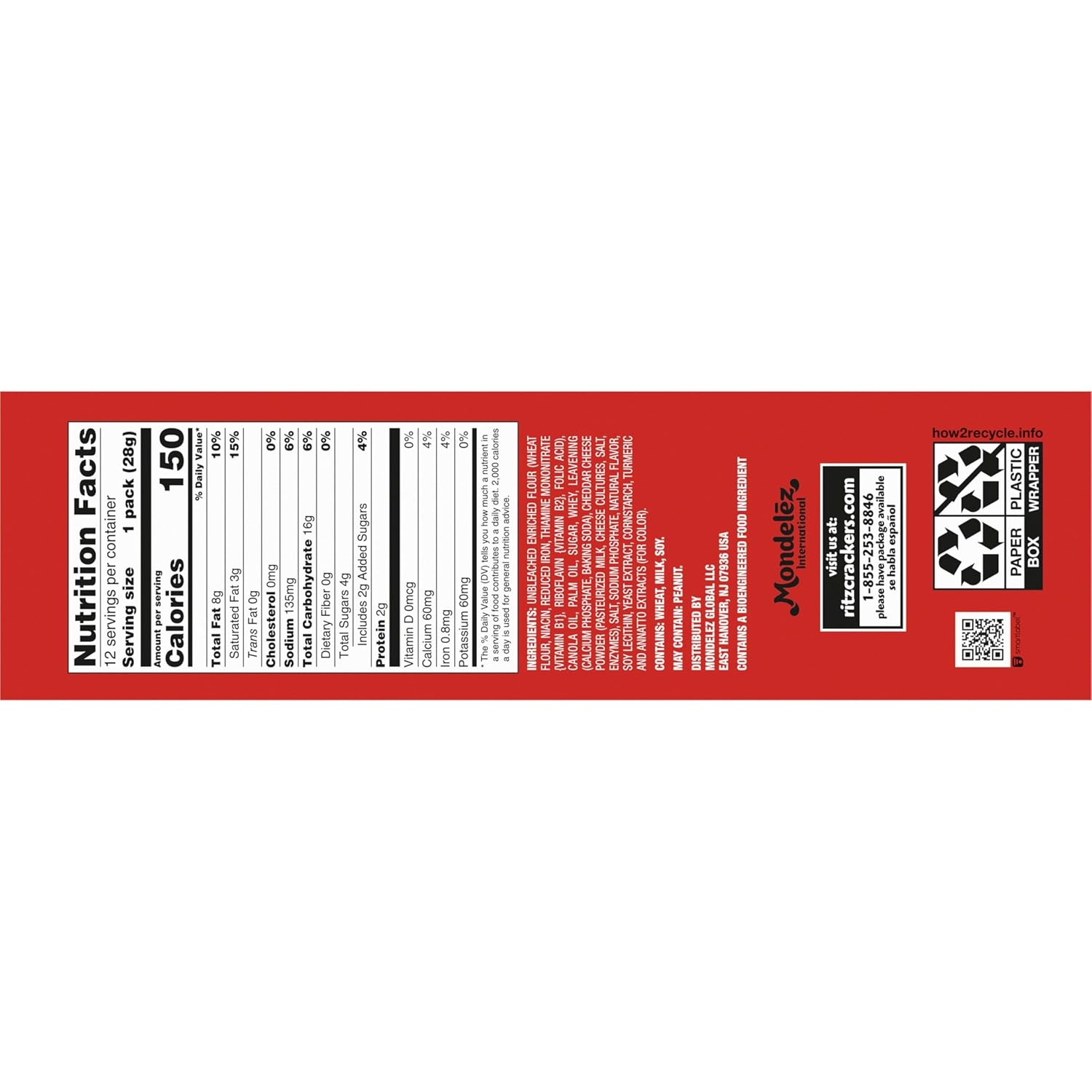 image:imageRITZ Bits Cheese Sandwich Crackers Bulk Lunch Snacks 48 Snack Packs 4 Boxes1 Ounce Pack of 12