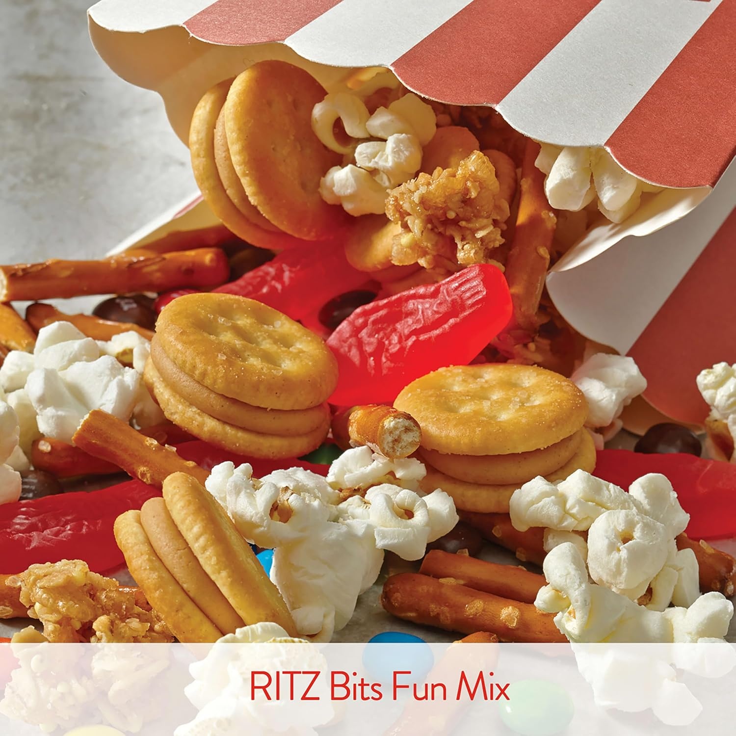 image:imageRITZ Bits Cheese Sandwich Crackers Bulk Lunch Snacks 48 Snack Packs 4 Boxes1 Ounce Pack of 12