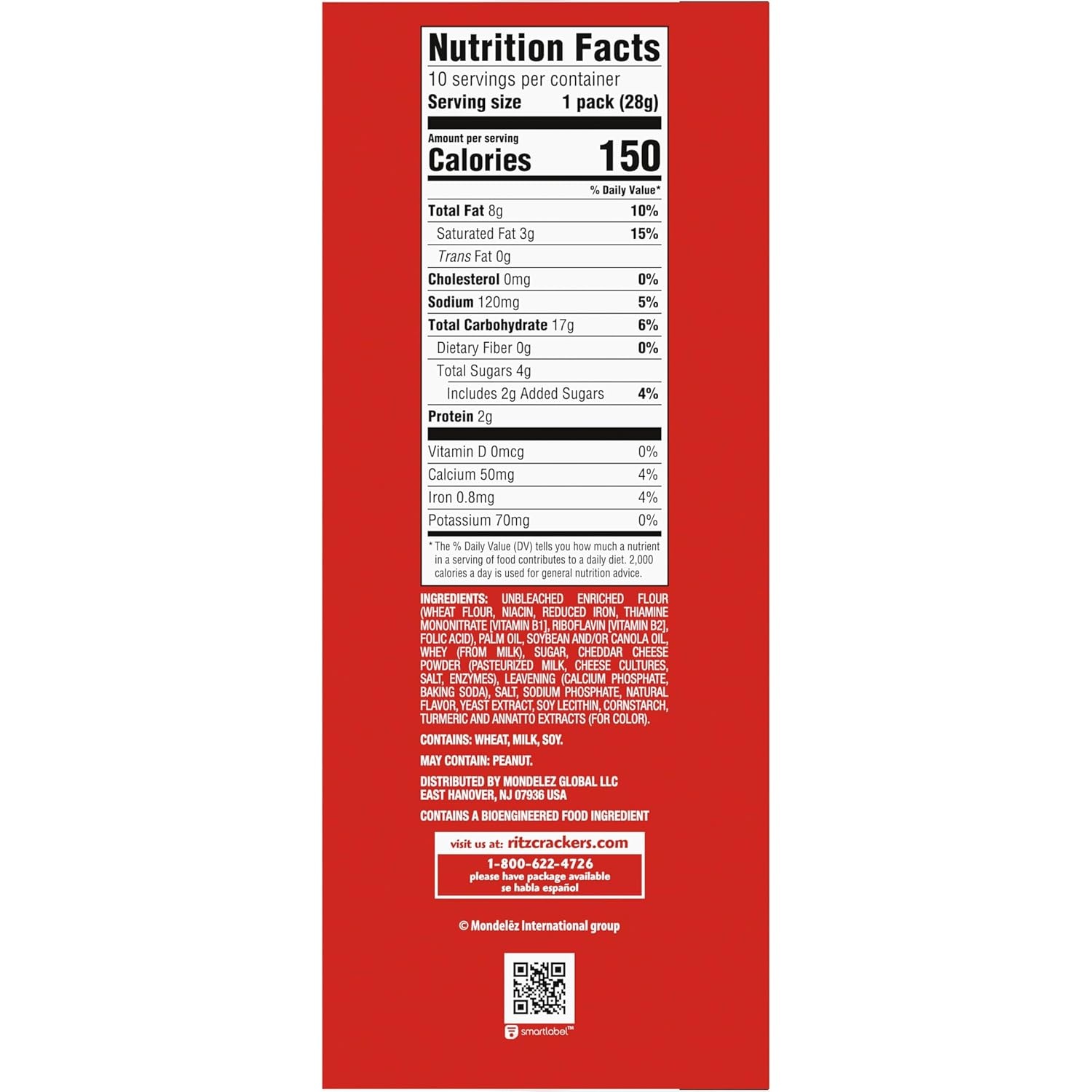 image:imageRITZ Bits Cheese Sandwich Crackers Bulk Lunch Snacks for Kids and Adults 40 Total Snack Packs 4 Boxes40 Ounce Pack of 2