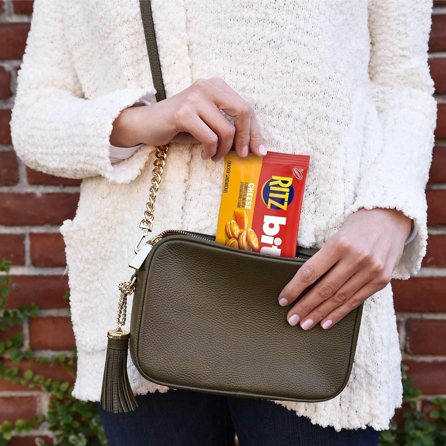image:imageRITZ Bits Cheese Sandwich Crackers Lunch Snacks for Kids and Adults 10 Snack Packs