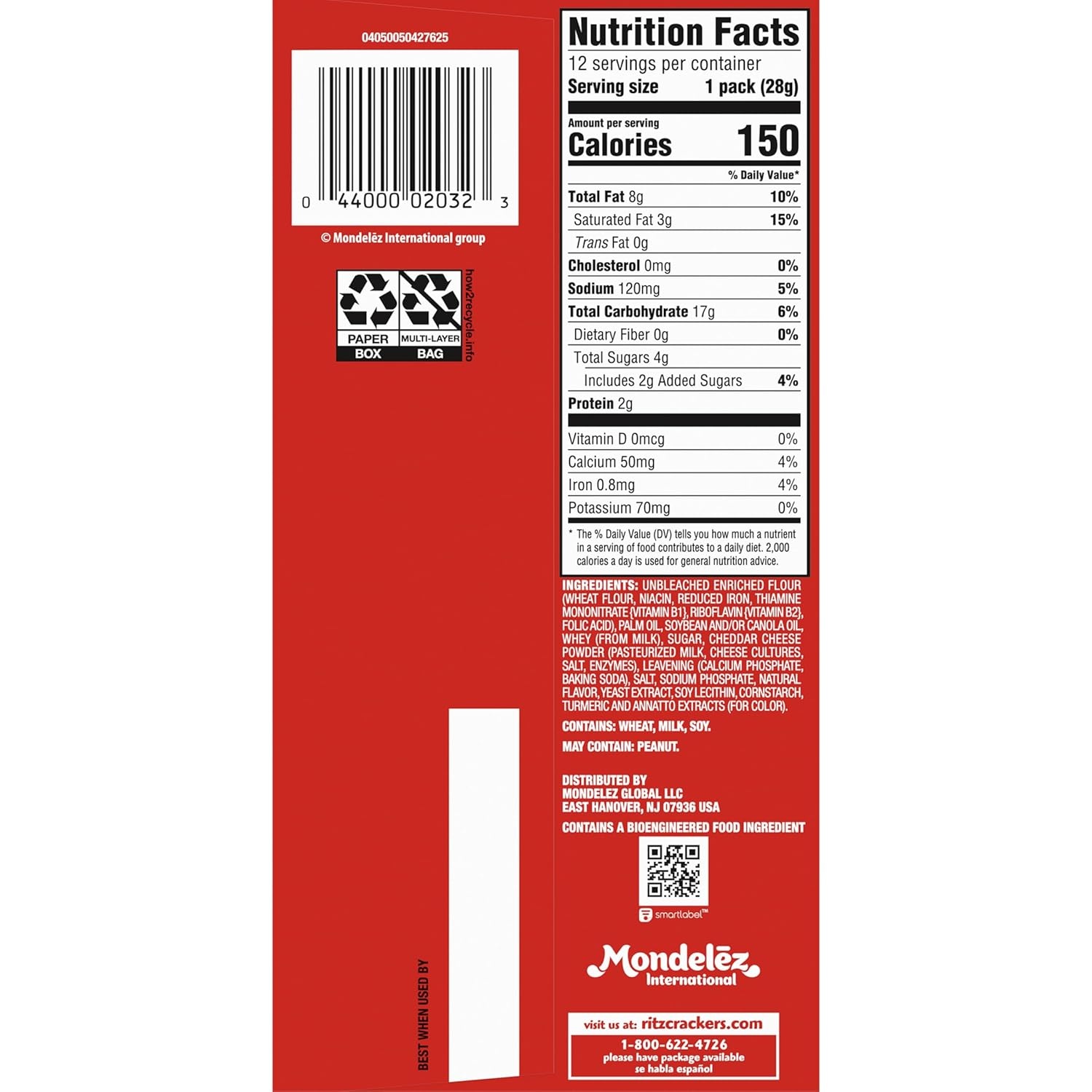 image:imageRITZ Bits Cheese Sandwich Crackers Snacks for Kids and Adults Bulk Lunch Snacks 60 15 oz PacksCheese