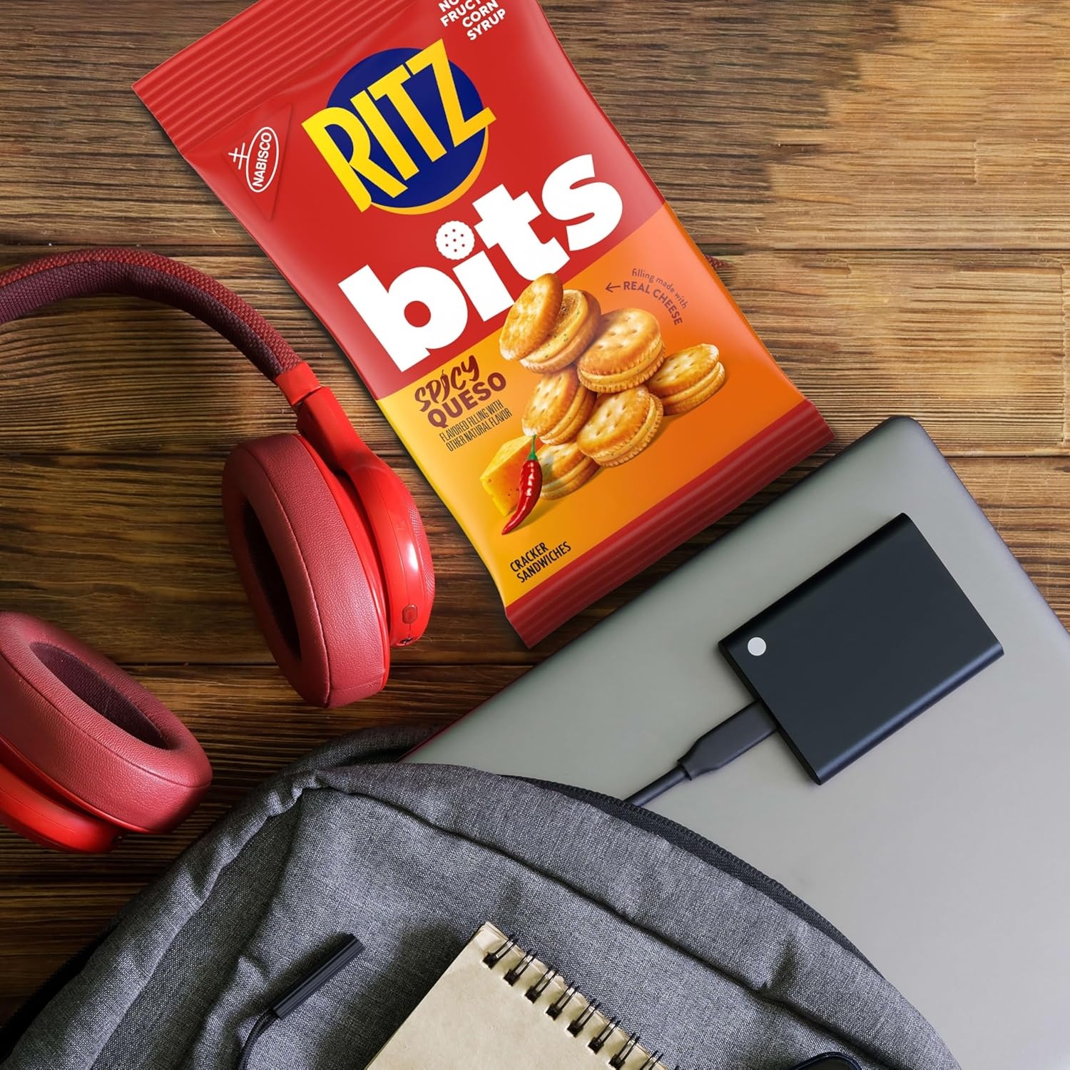 image:imageRITZ Bits Flavor Charged Sandwich Crackers Variety Pack Snacks for Kids and Adults Lunch Snacks 93 oz Bags