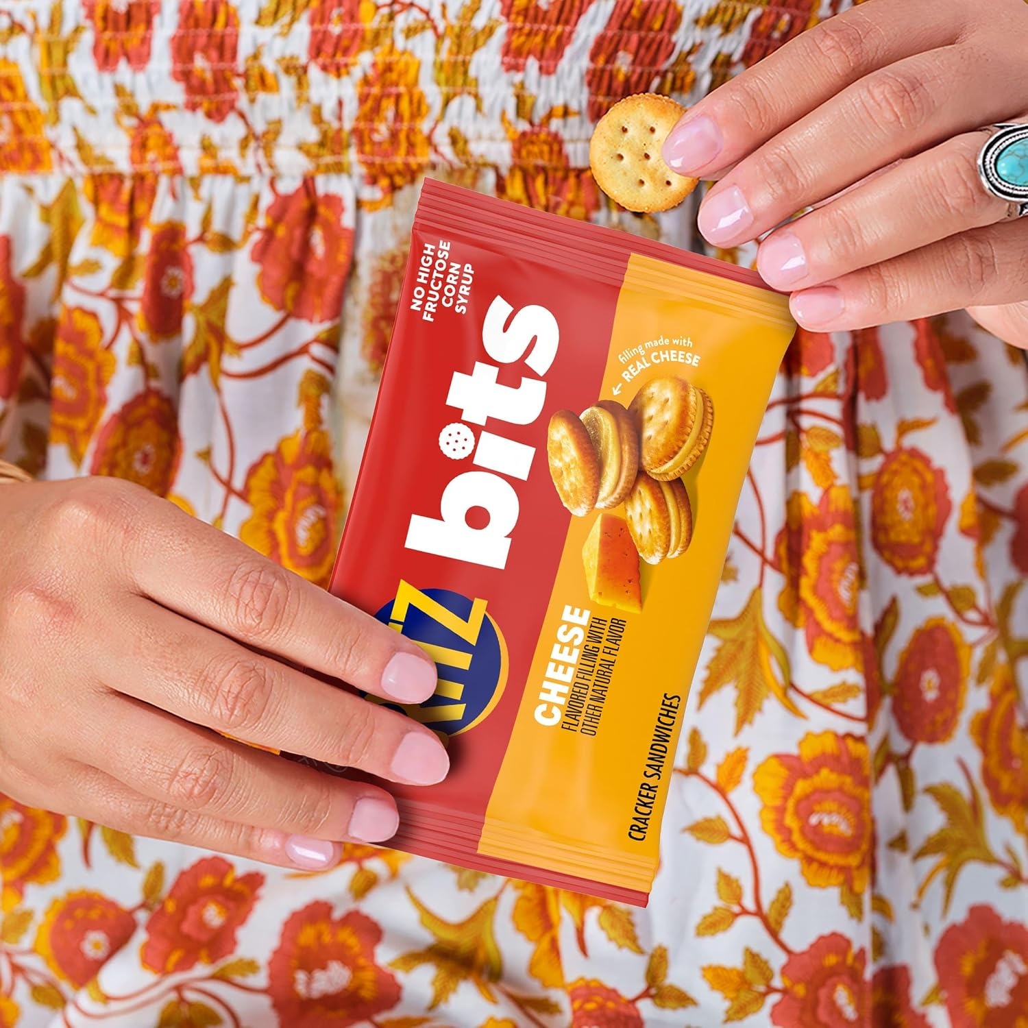 image:imageRITZ Bits Peanut Butter and RITZ Bits Cheese Sandwich Crackers Variety Pack Lunch Snacks for Kids and Adults 20 Snack Packs20 Ounce Pack of 1