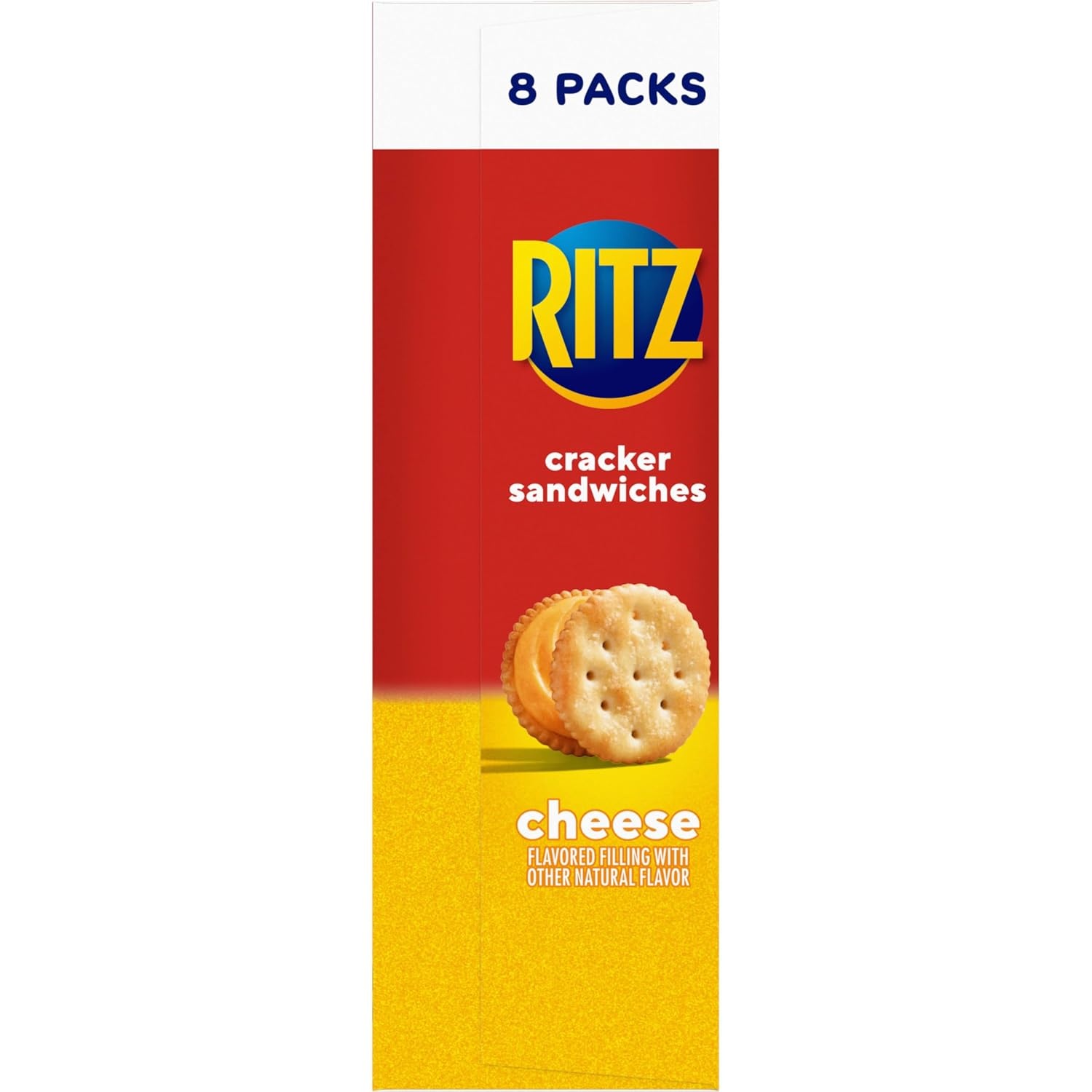 image:imageRITZ Cheese Sandwich Crackers Lunch Snacks 112 Snack Packs 14 Boxes 6 Crackers Per Pack