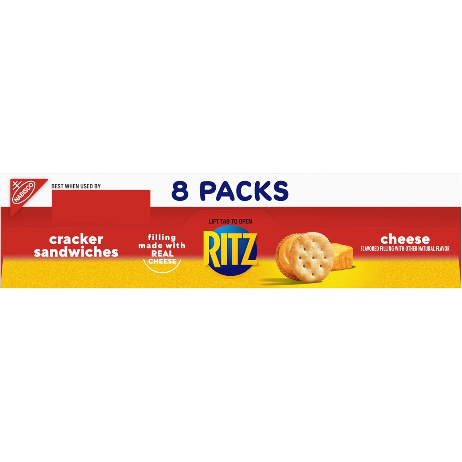 image:imageRITZ Cheese Sandwich Crackers Lunch Snacks 112 Snack Packs 14 Boxes 6 Crackers Per Pack