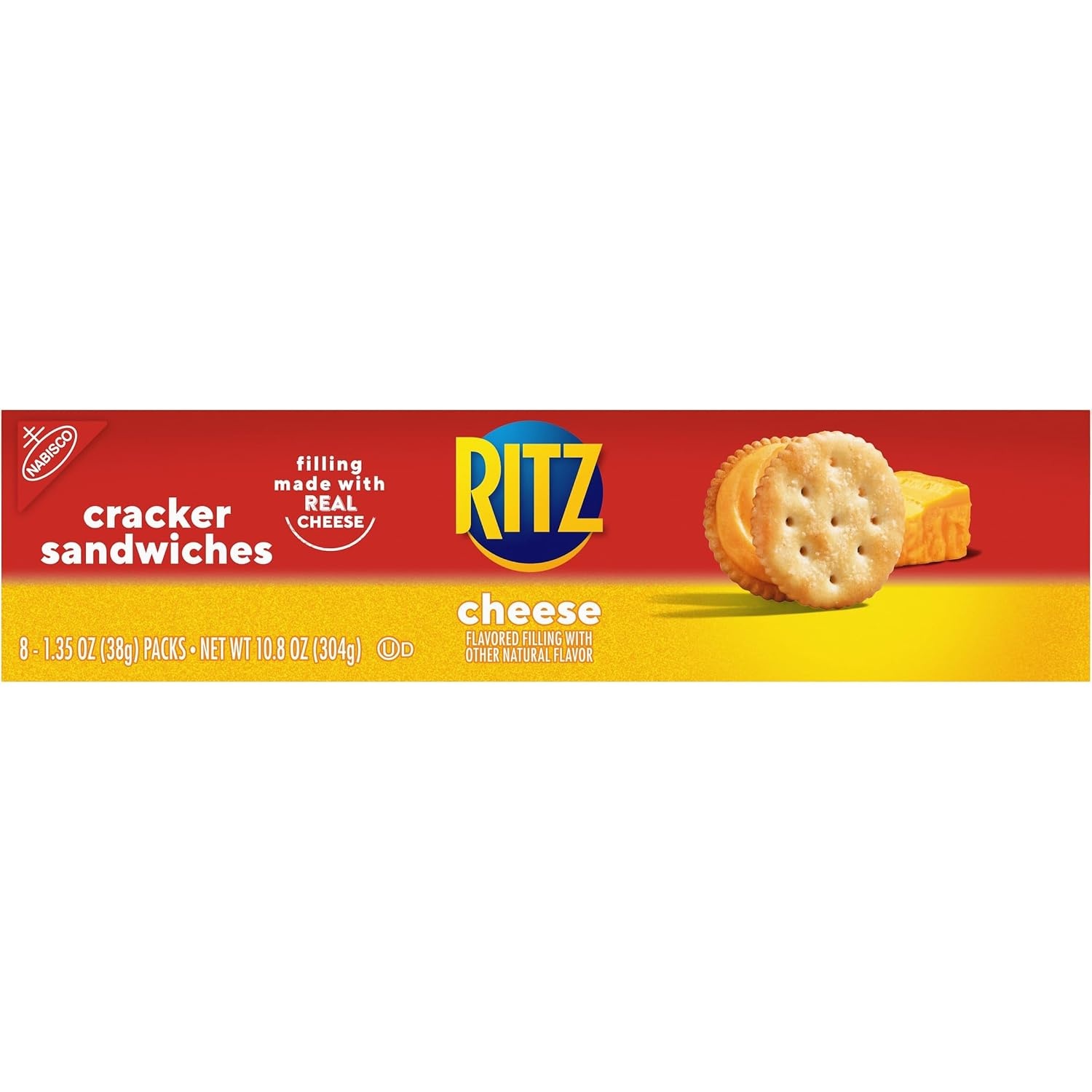 image:imageRITZ Cheese Sandwich Crackers Lunch Snacks 8 Snack Packs 6 Crackers Per Pack