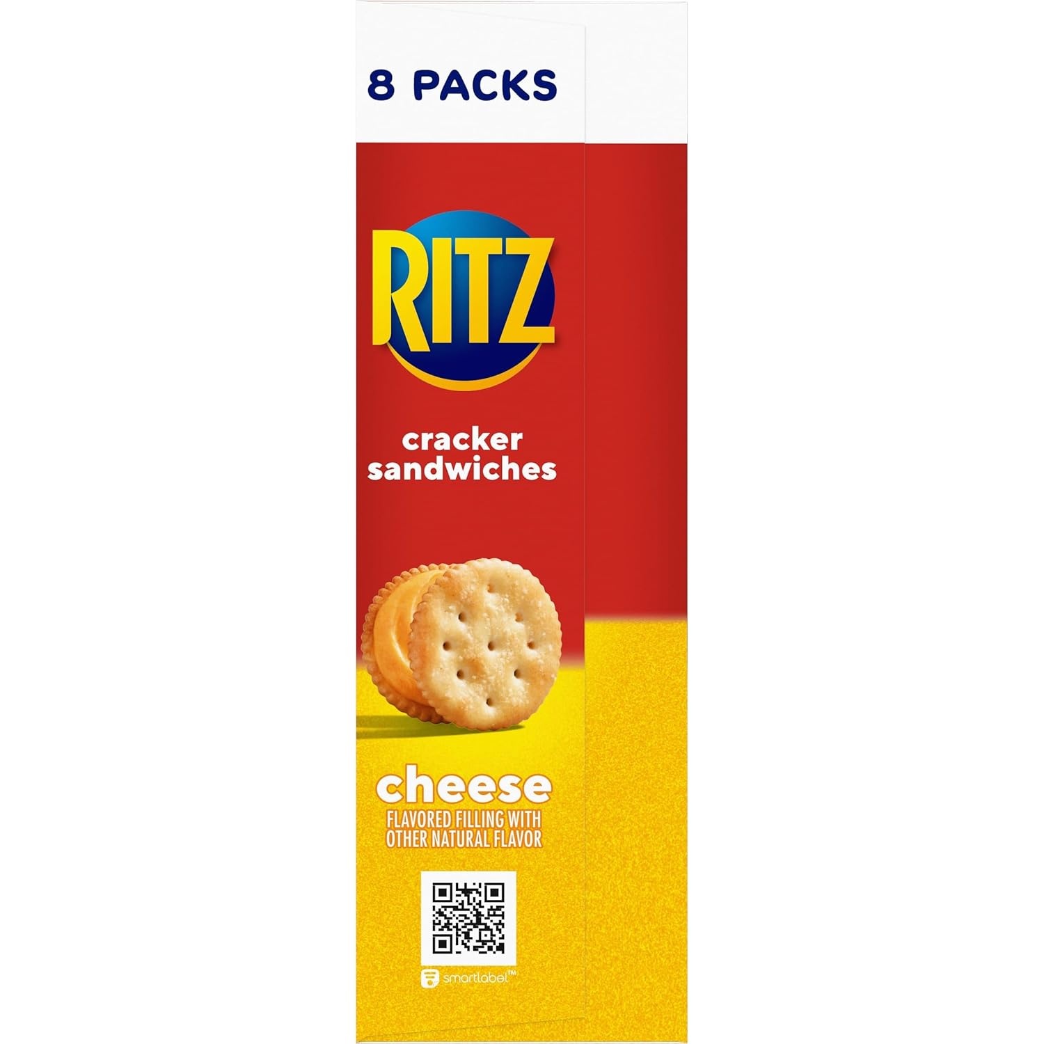 image:imageRITZ Cheese Sandwich Crackers Lunch Snacks 8 Snack Packs 6 Crackers Per Pack
