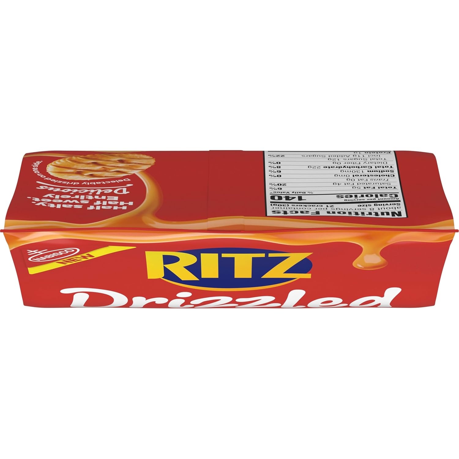 image:imageRITZ Drizzled Minis Caramel Crackers Snacks for Kids and Adults Party Snacks 8 oz