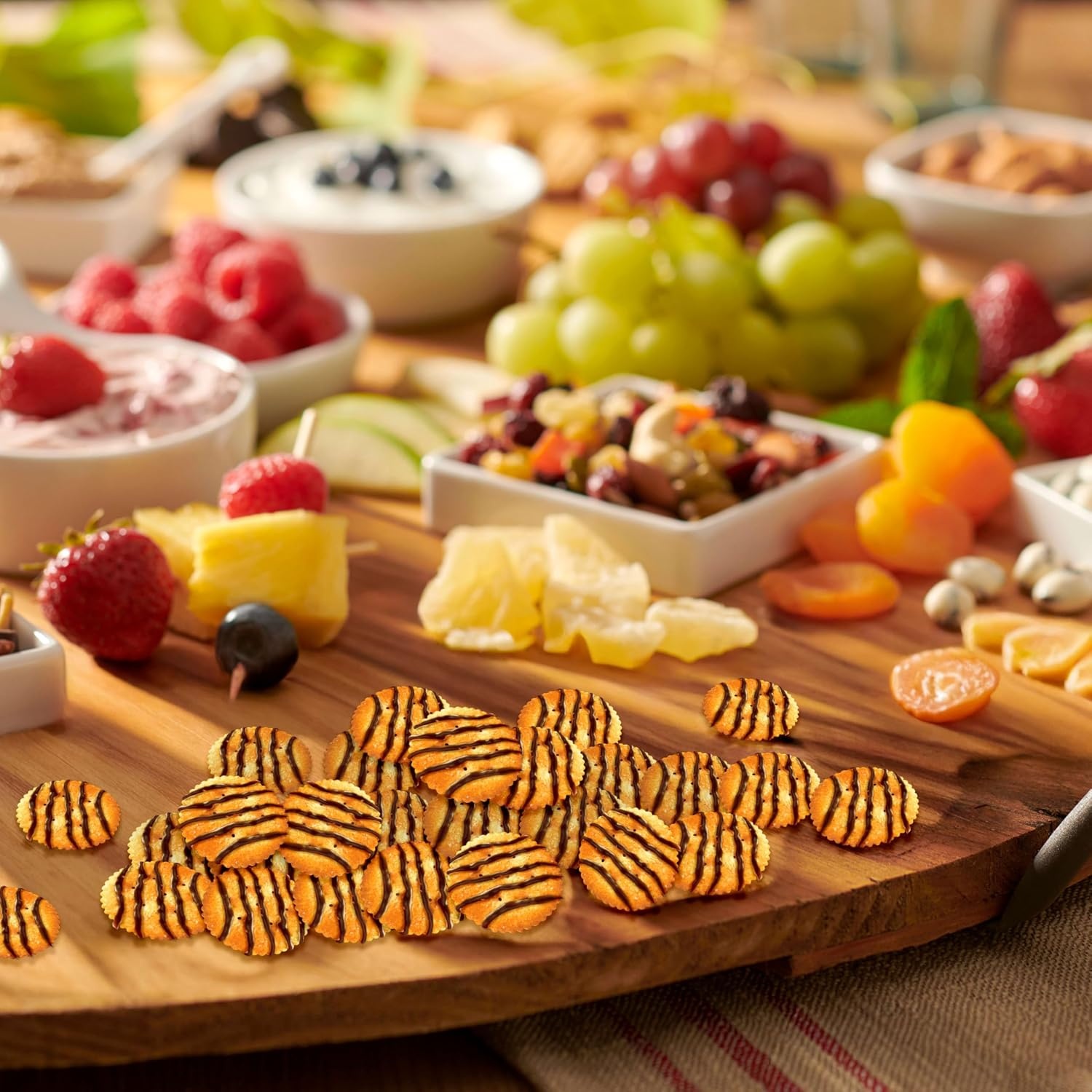 image:imageRITZ Drizzled Minis Fudge Crackers Lunch Snacks for Kids and Adults 10 Snack Packs9 Ounce Pack of 1
