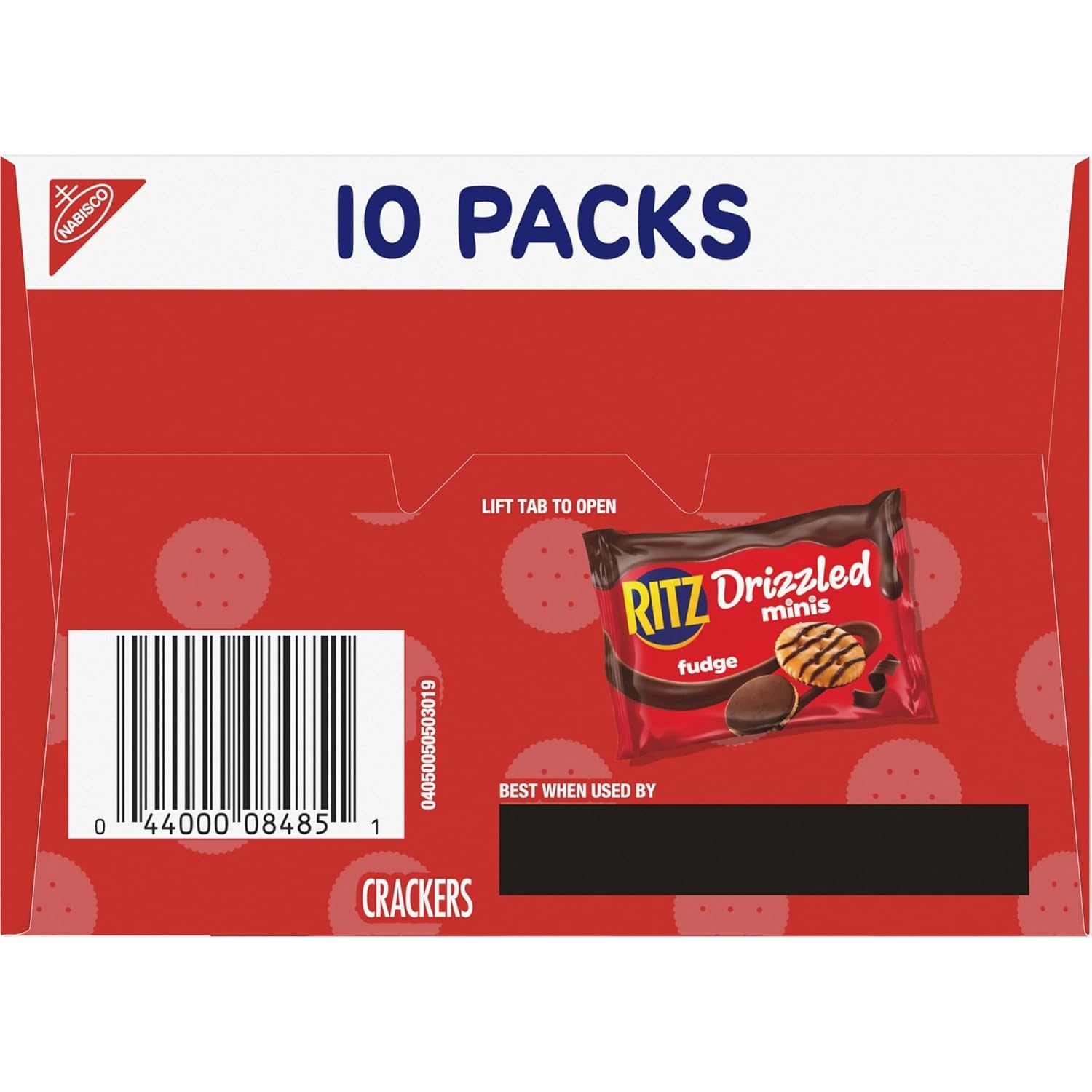 image:imageRITZ Drizzled Minis Fudge Crackers Lunch Snacks for Kids and Adults 10 Snack Packs9 Ounce Pack of 1