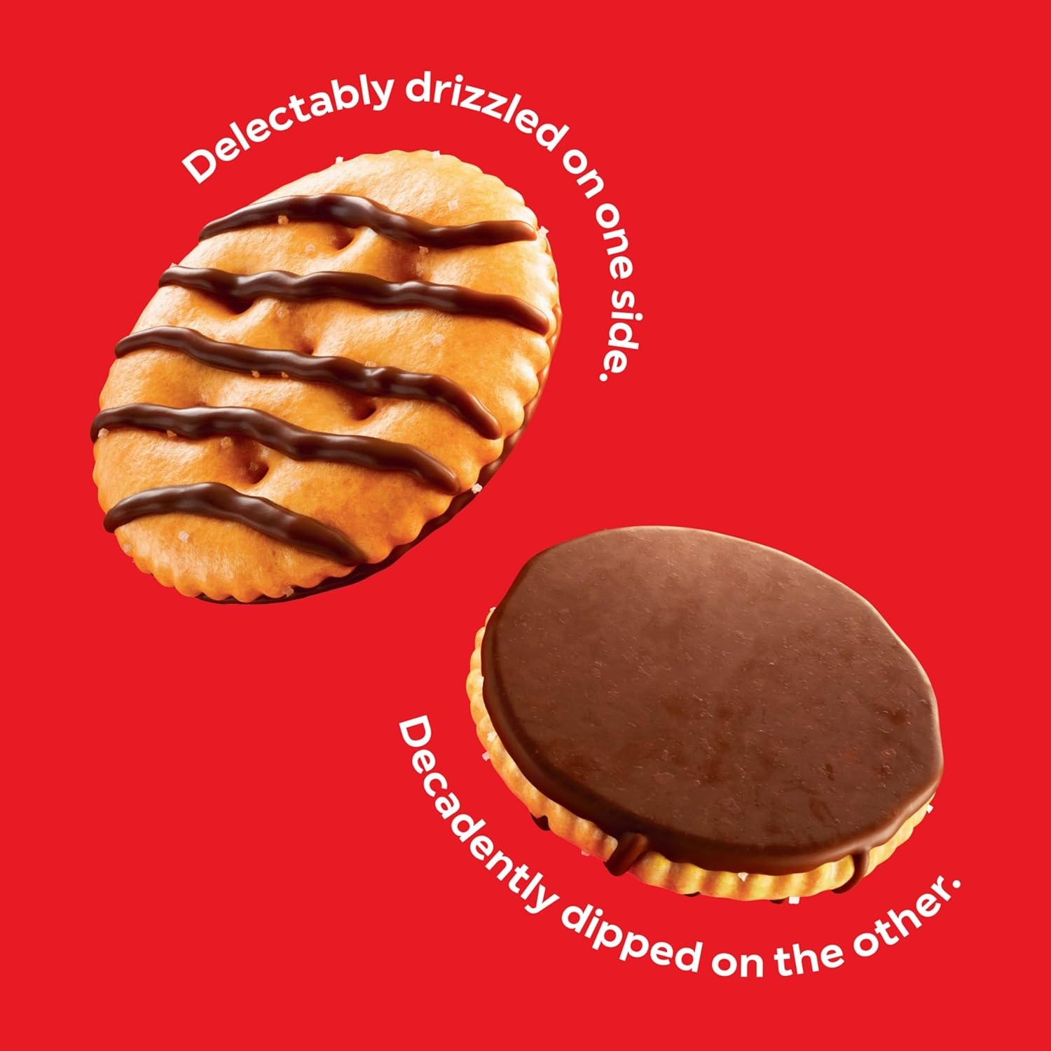 image:imageRITZ Drizzled Minis Fudge Crackers Lunch Snacks for Kids and Adults 10 Snack Packs9 Ounce Pack of 1