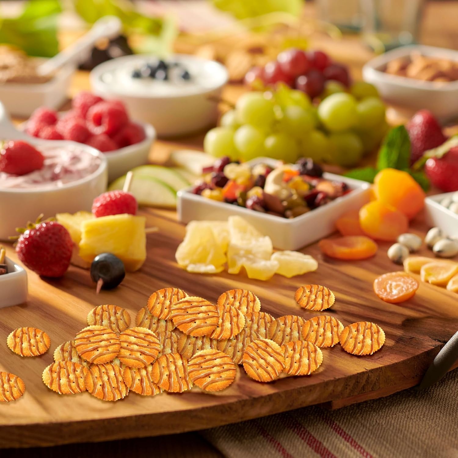 image:imageRITZ Drizzled Minis Sweet and Salty Crackers Variety Pack 8 Bags Snacks for Kids and Adults Lunch Snacks