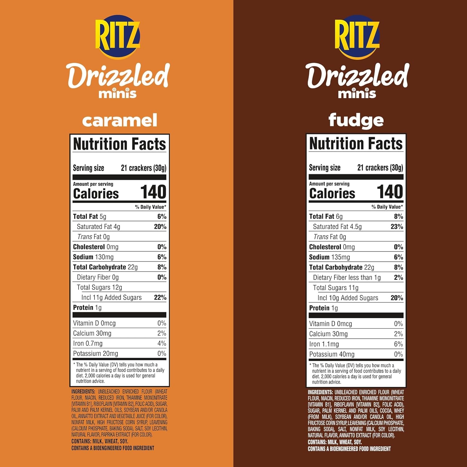 image:imageRITZ Drizzled Minis Sweet and Salty Crackers Variety Pack 8 Bags Snacks for Kids and Adults Lunch Snacks