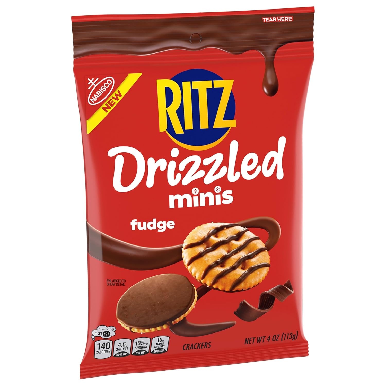image:imageRITZ Drizzled Minis Sweet and Salty Crackers Variety Pack 8 Bags Snacks for Kids and Adults Lunch Snacks