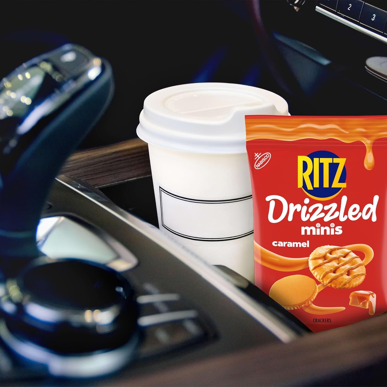 image:imageRITZ Drizzled Minis Sweet and Salty Crackers Variety Pack 8 Bags Snacks for Kids and Adults Lunch Snacks