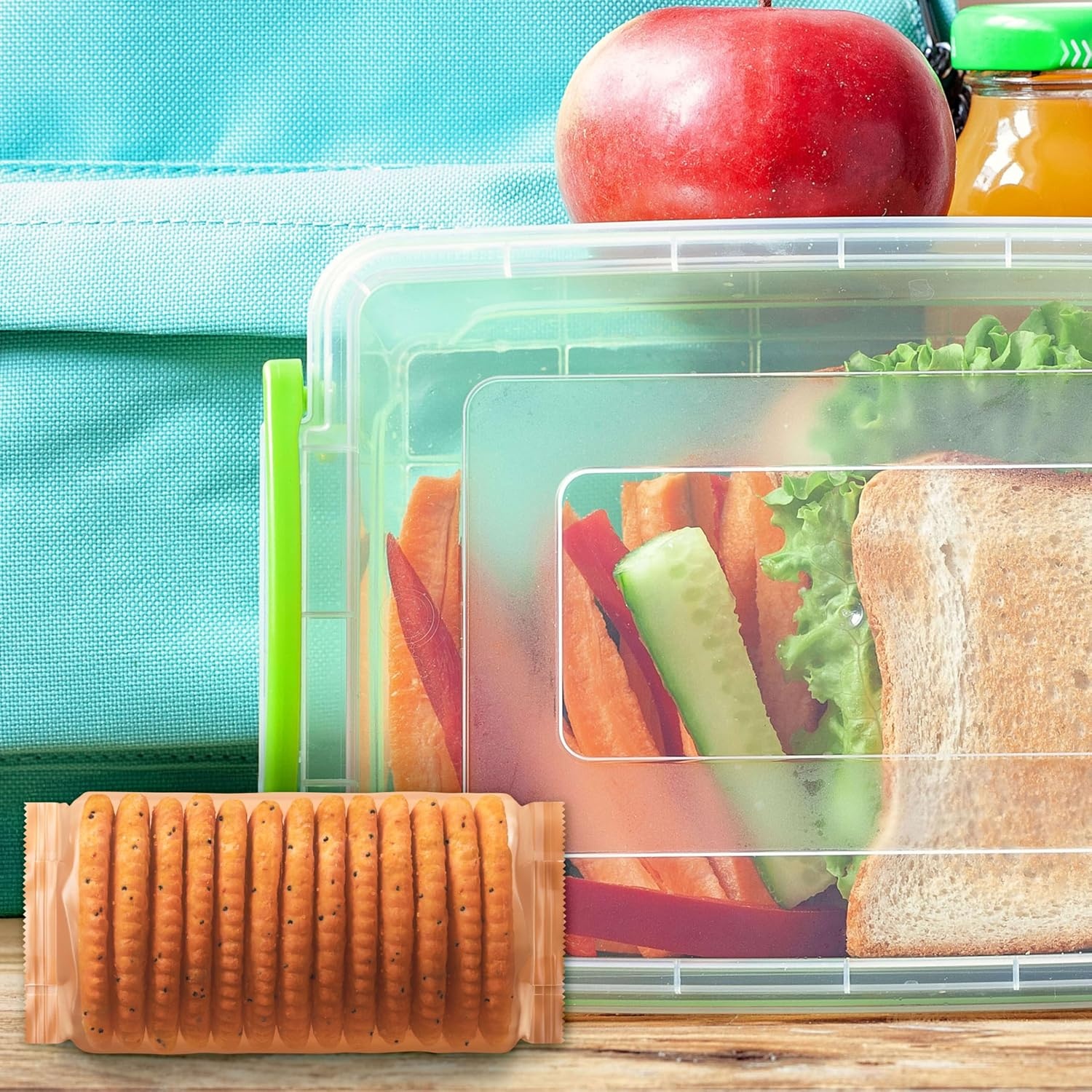 image:imageRITZ Fresh Stacks Everything Crackers Bulk Travel Snacks 6 Boxes 48 Multi Snack Packs
