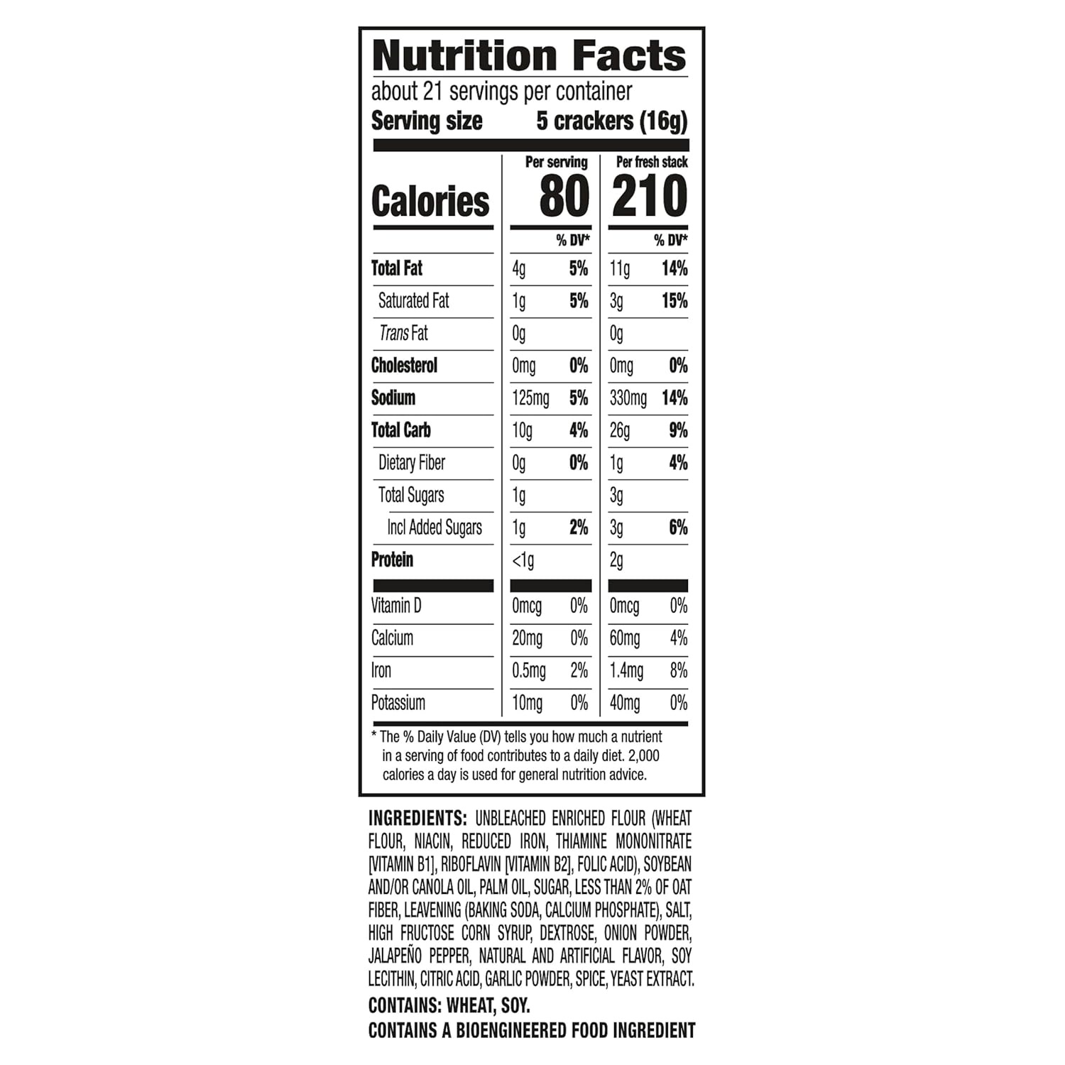 image:imageRITZ Fresh Stacks Jalapeno Pepper Crackers Bulk Travel Snacks 6 Boxes 48 Multi Snack Packs