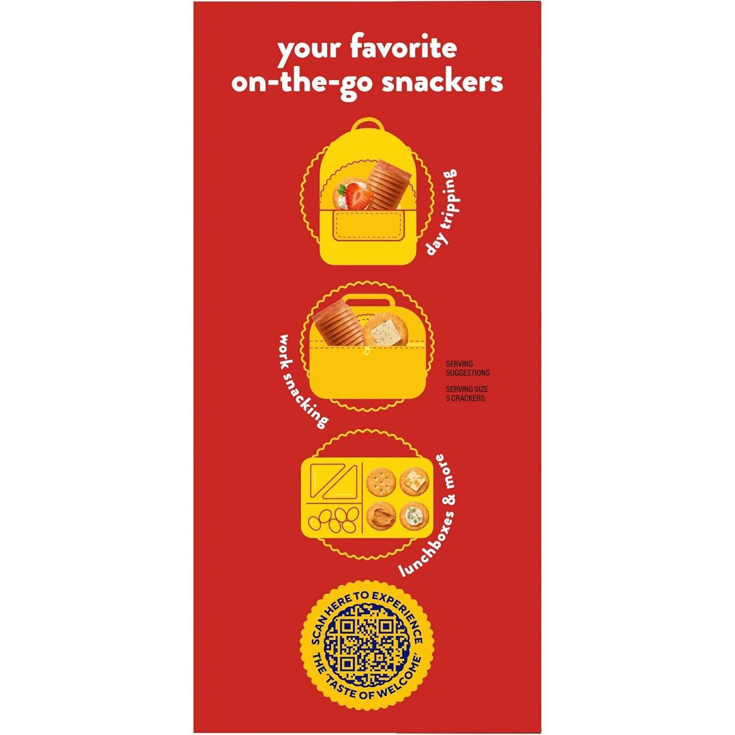 image:imageRITZ Fresh Stacks Original Crackers Bulk Travel Snacks 6 Boxes 48 Multi Snack PacksFlavour
