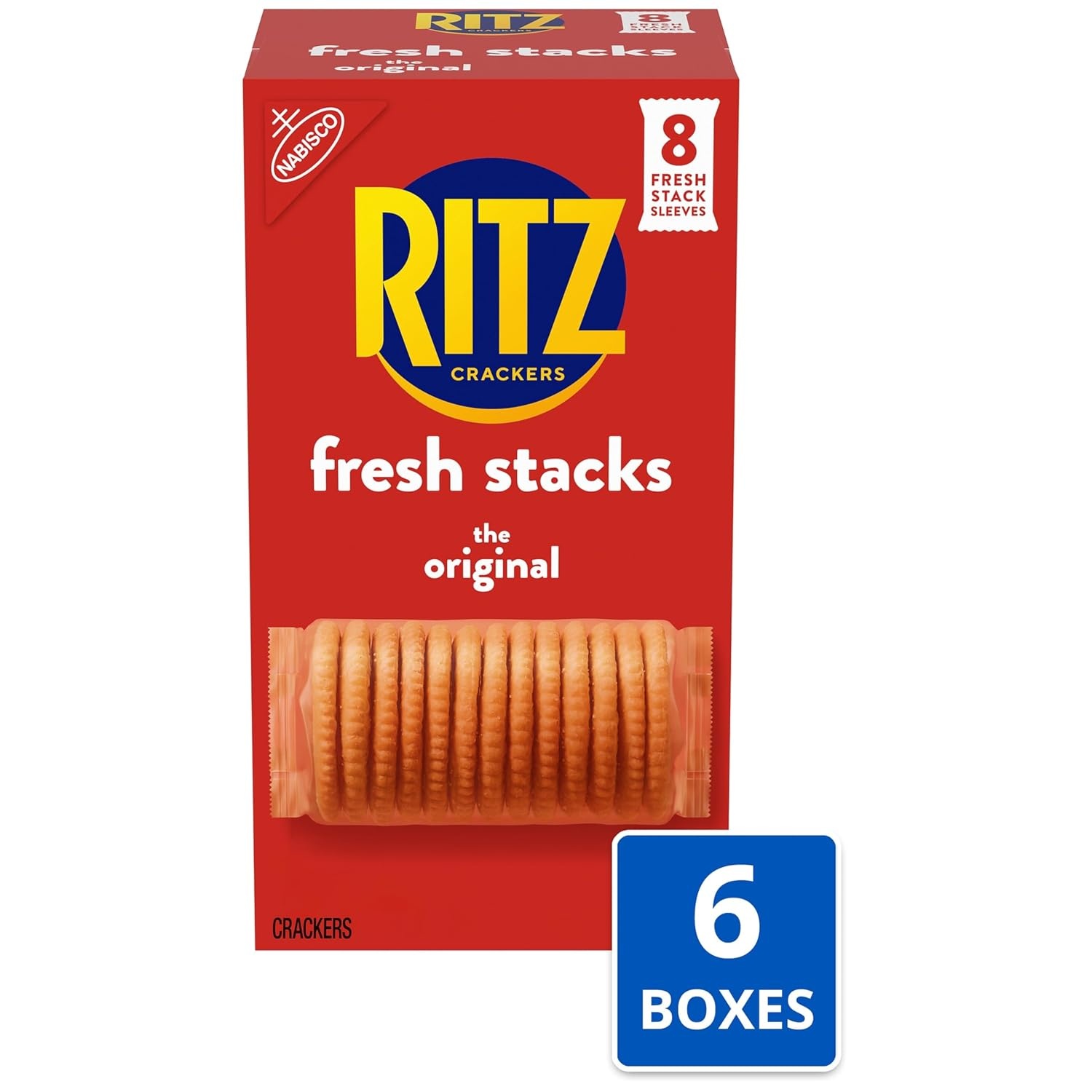 image:imageRITZ Fresh Stacks Original Crackers Bulk Travel Snacks 6 Boxes 48 Multi Snack PacksFlavour