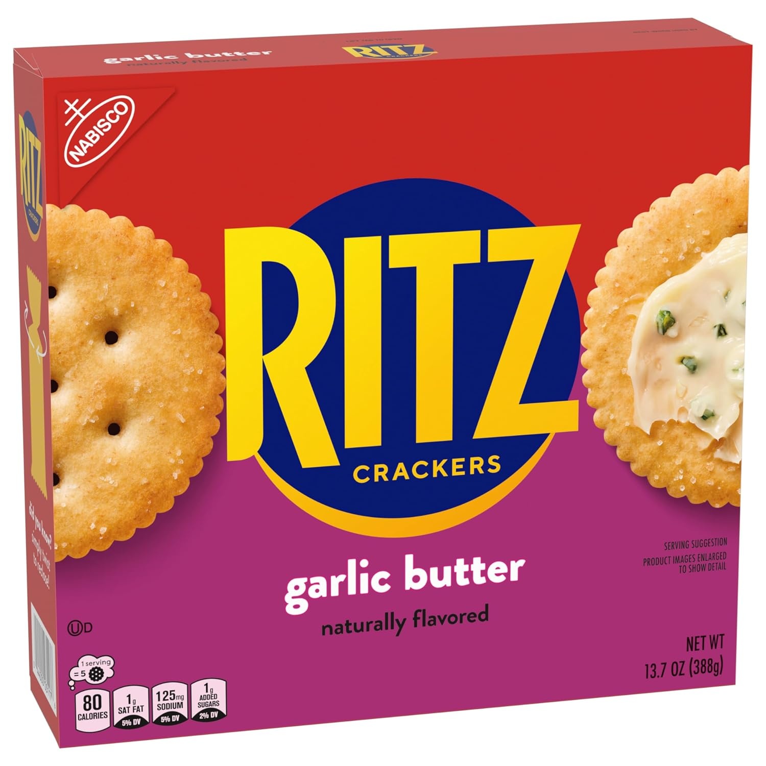 image:imageRITZ Fresh Stacks Original Crackers Bulk Travel Snacks Family Size 6 Boxes 72 Multi Snack PacksGarlic Butter