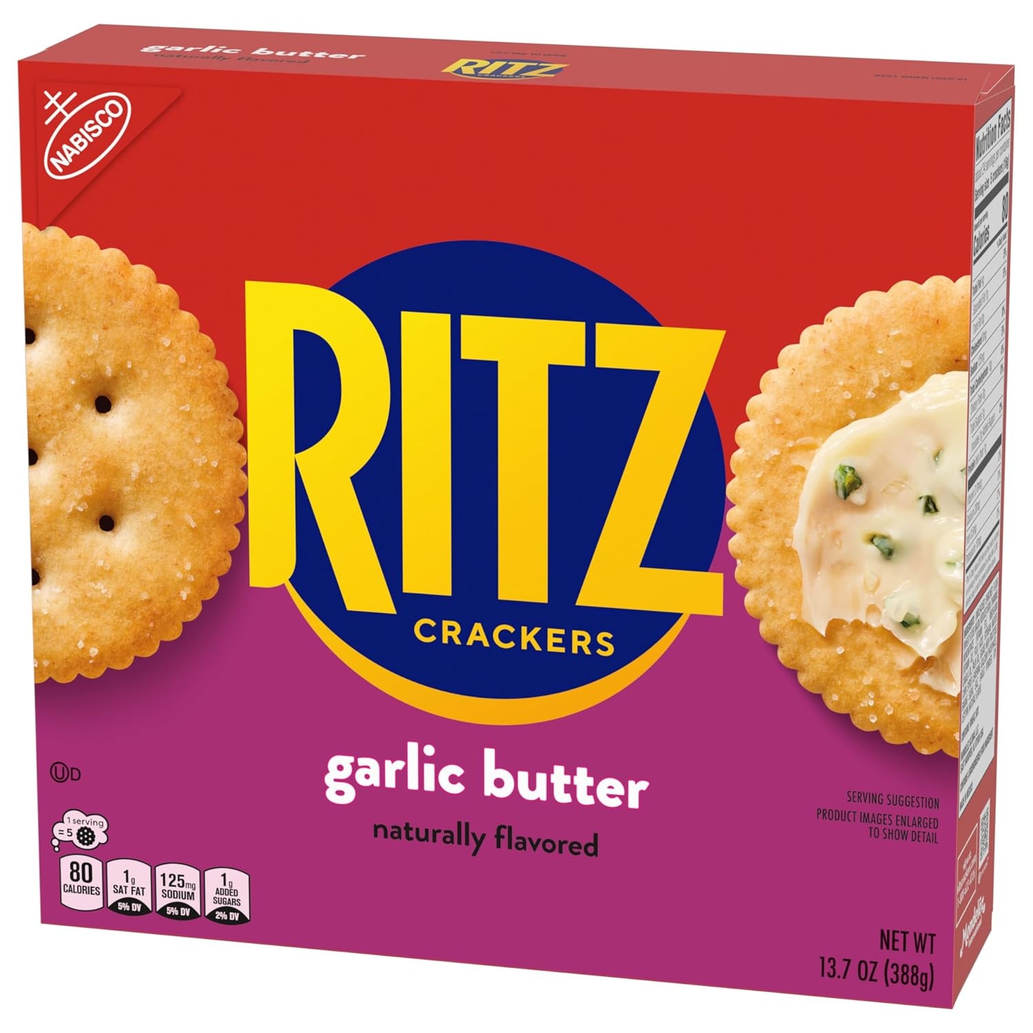 image:imageRITZ Fresh Stacks Original Crackers Bulk Travel Snacks Family Size 6 Boxes 72 Multi Snack PacksGarlic Butter