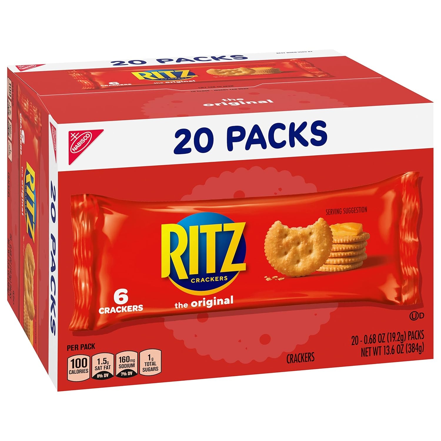 image:imageRITZ Fresh Stacks Original Crackers Bulk Travel Snacks Family Size 6 Boxes 72 Multi Snack PacksOriginal