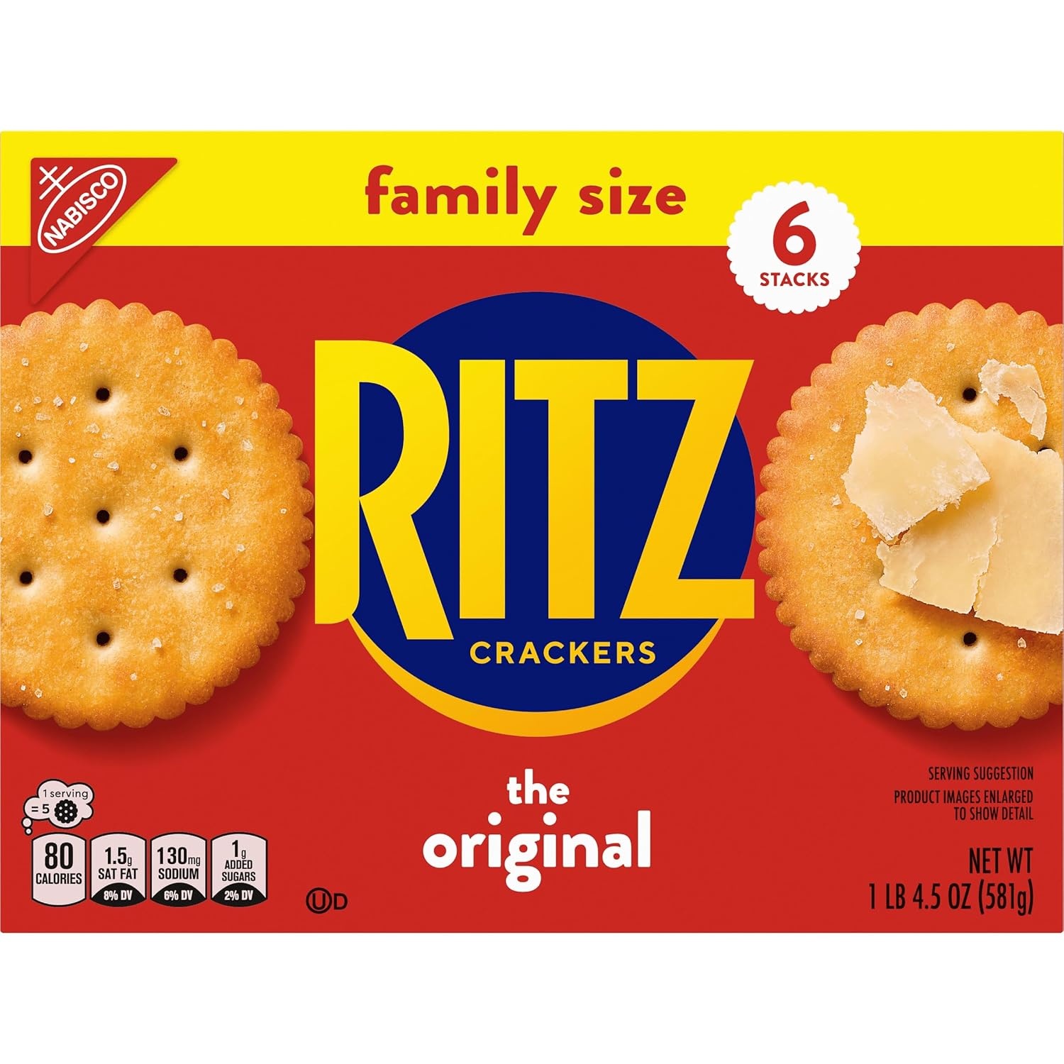 image:imageRITZ Fresh Stacks Original Crackers Bulk Travel Snacks Family Size 6 Boxes 72 Multi Snack PacksOriginal