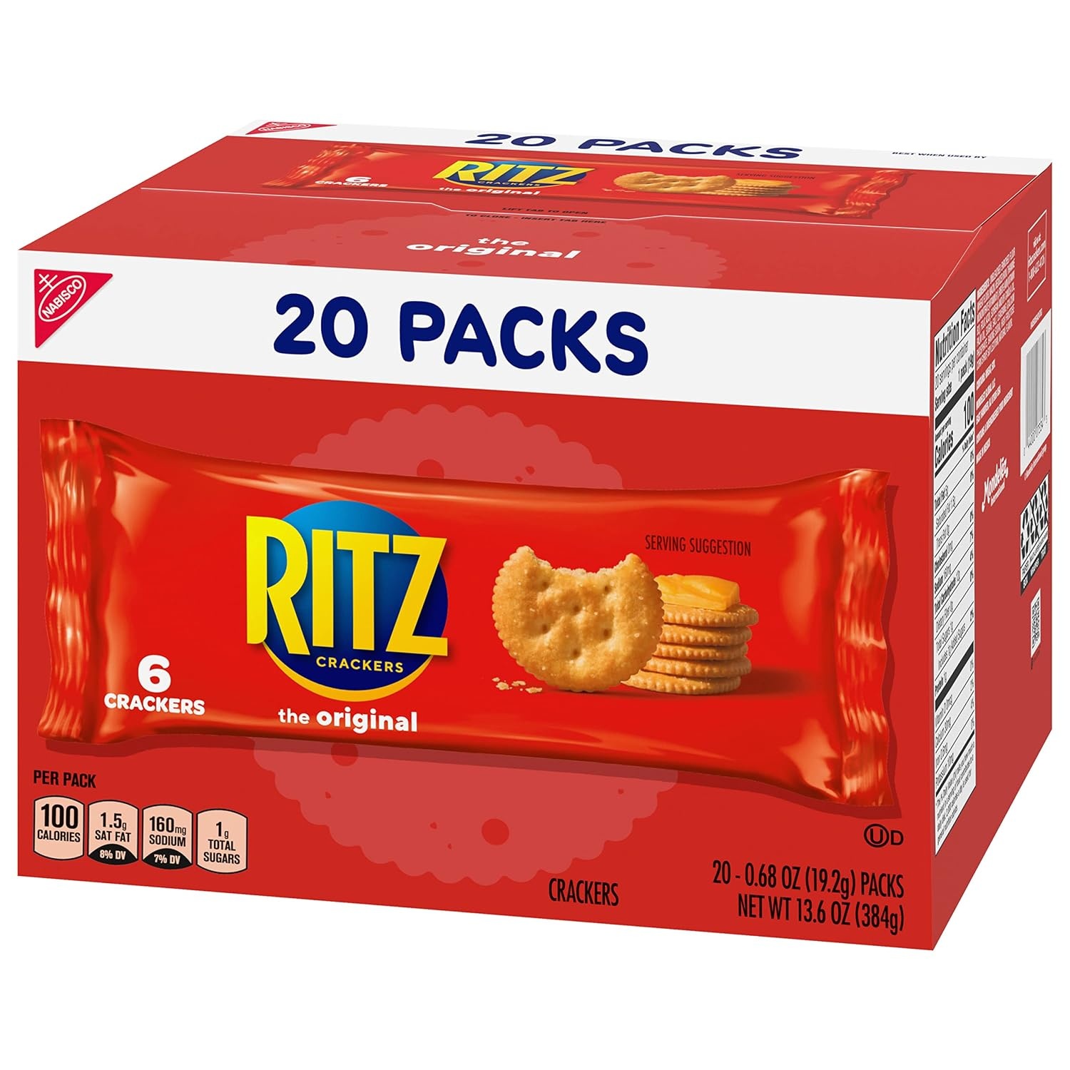 image:imageRITZ Fresh Stacks Original Crackers Bulk Travel Snacks Family Size 6 Boxes 72 Multi Snack PacksOriginal