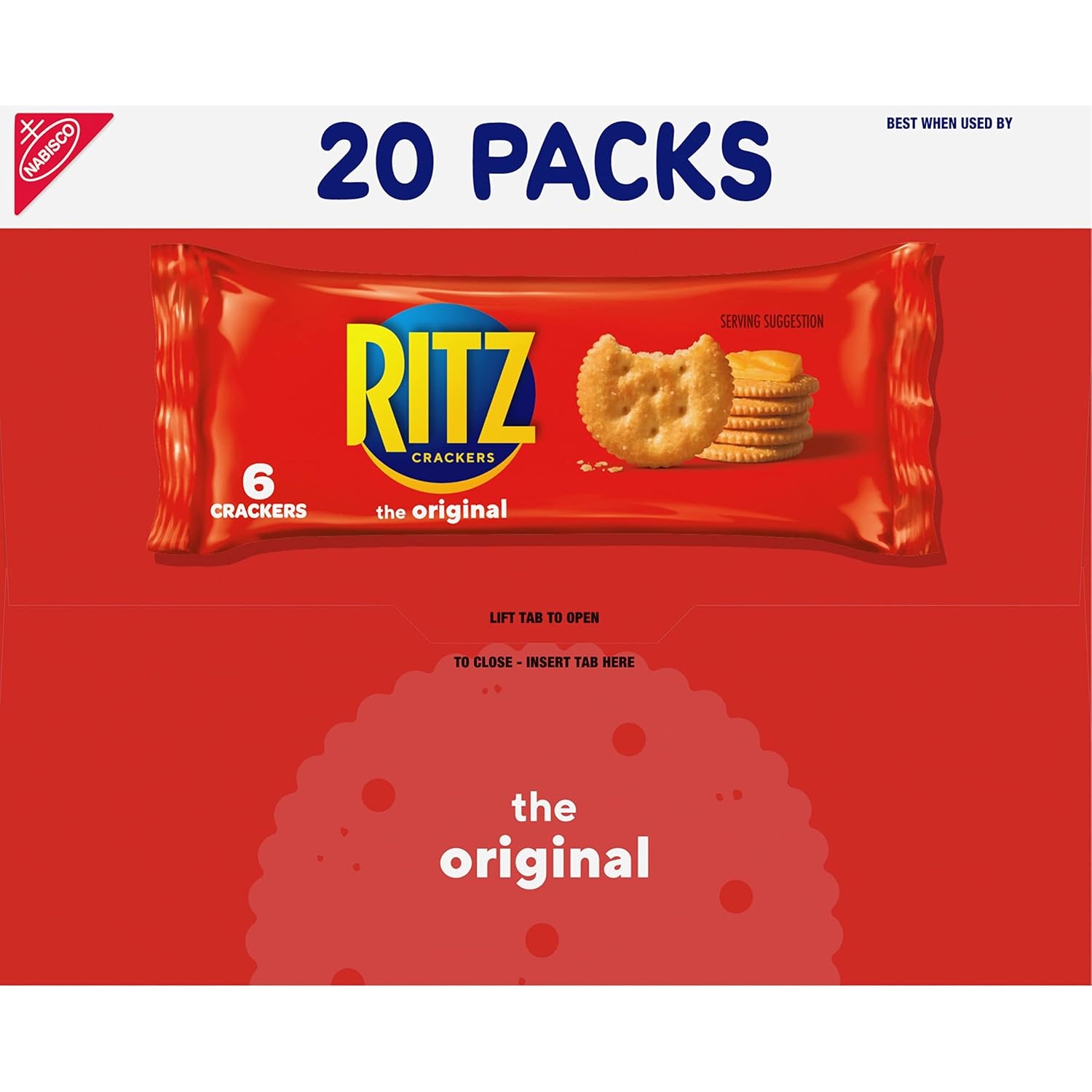 image:imageRITZ Fresh Stacks Original Crackers Bulk Travel Snacks Family Size 6 Boxes 72 Multi Snack PacksOriginal