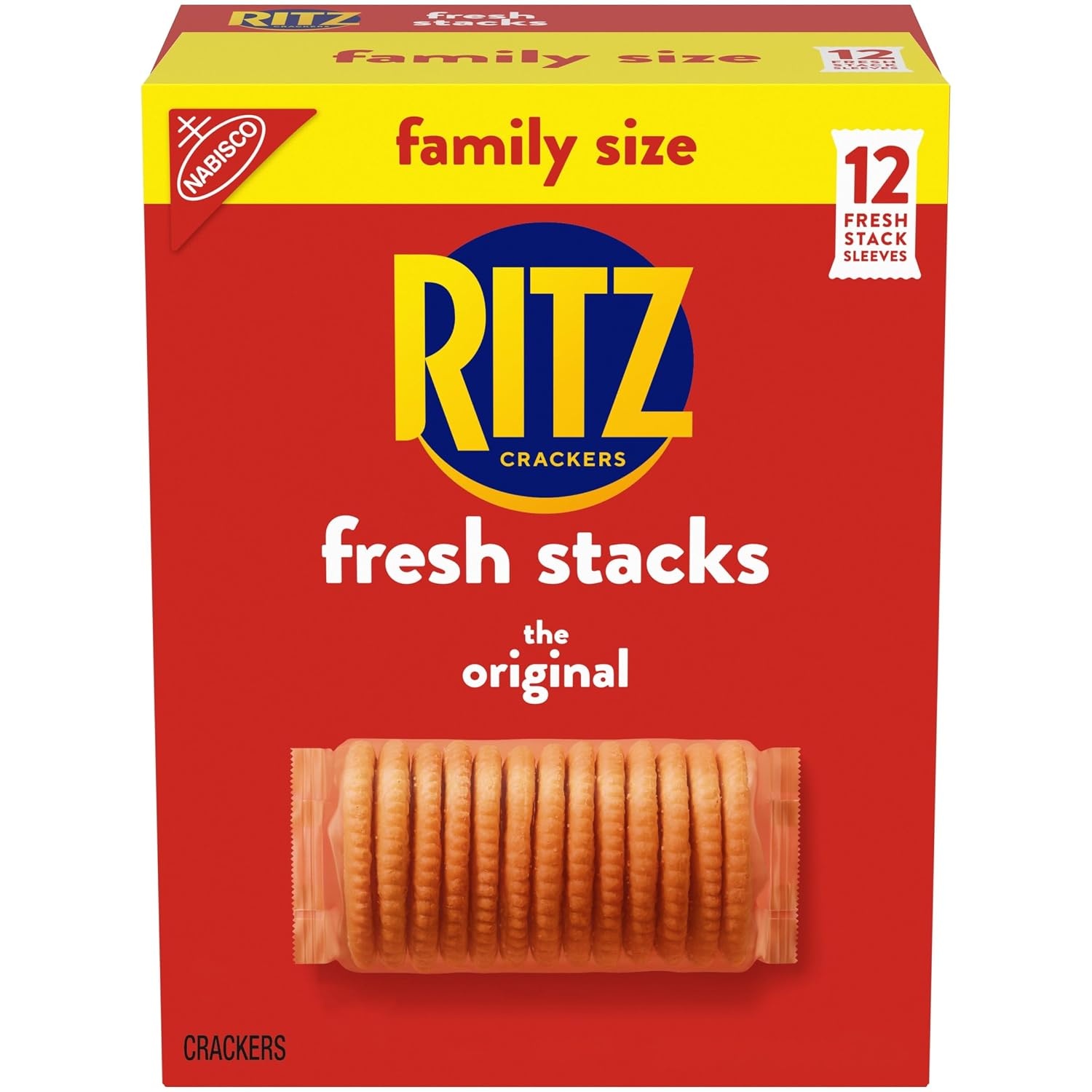 image:imageRITZ Fresh Stacks Original Crackers Bulk Travel Snacks Family Size 6 Boxes 72 Multi Snack PacksOriginal