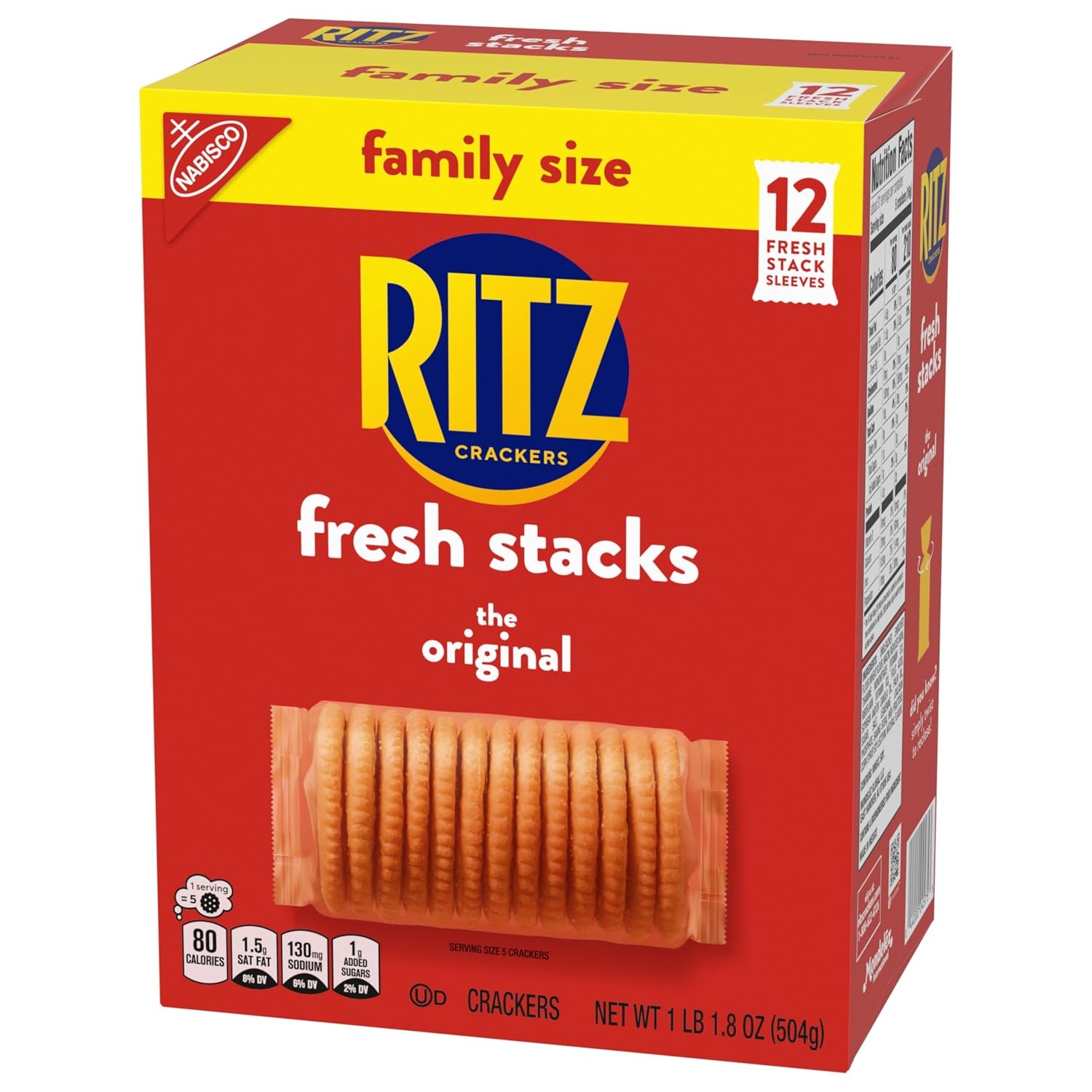 image:imageRITZ Fresh Stacks Original Crackers Bulk Travel Snacks Family Size 6 Boxes 72 Multi Snack PacksOriginal