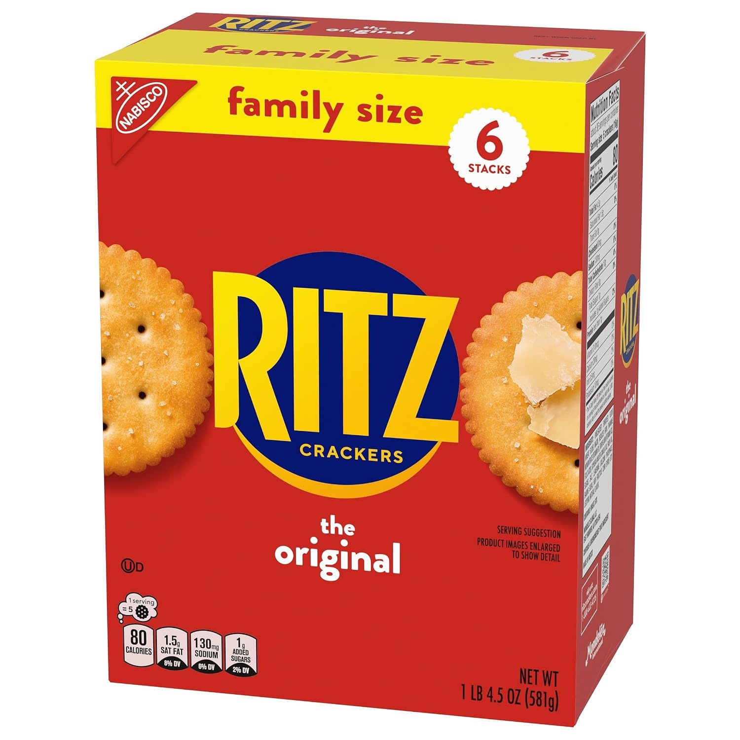 image:imageRITZ Fresh Stacks Original Crackers Bulk Travel Snacks Family Size 6 Boxes 72 Multi Snack PacksOriginal
