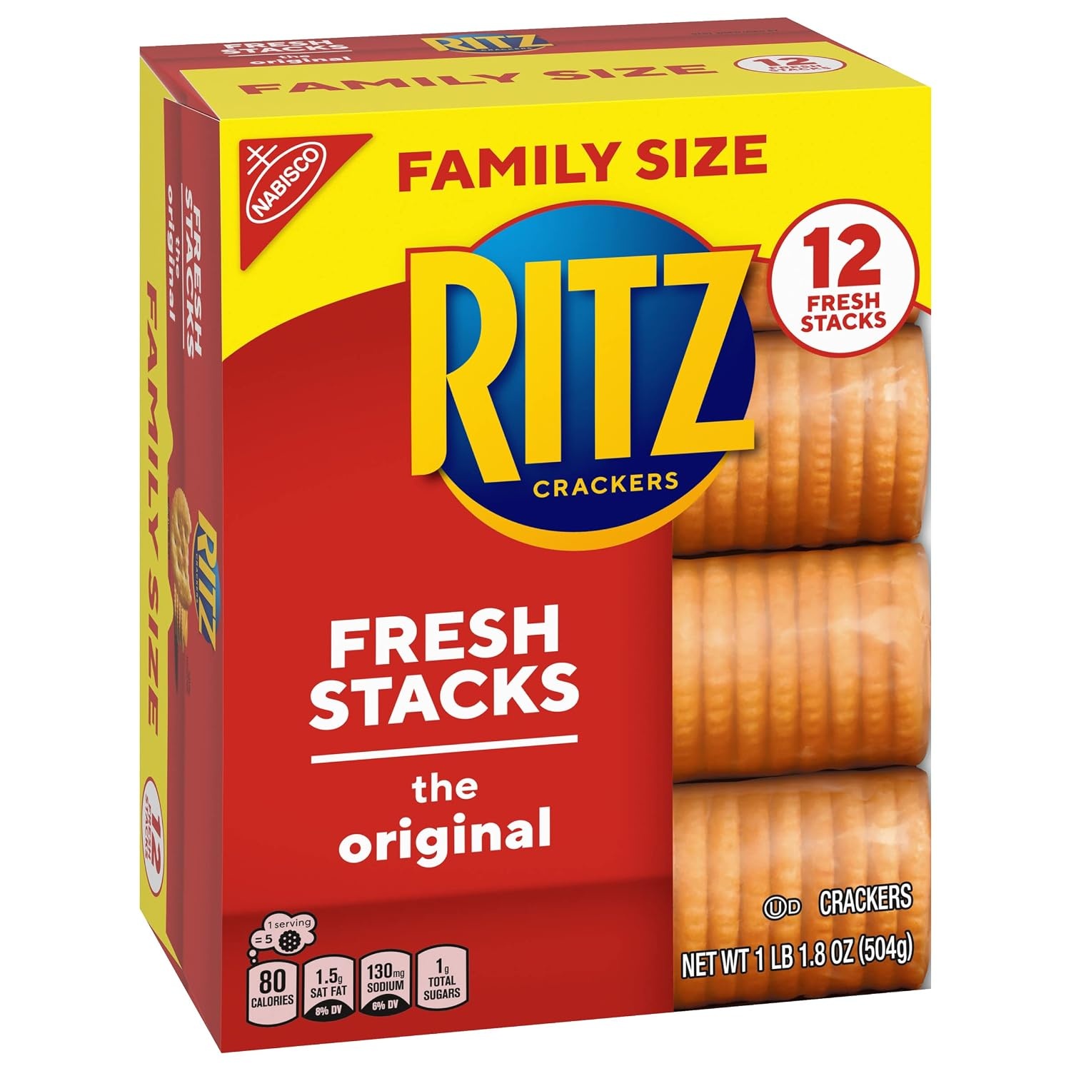 image:imageRITZ Fresh Stacks Original Crackers Bulk Travel Snacks Family Size 6 Boxes 72 Multi Snack PacksOriginal