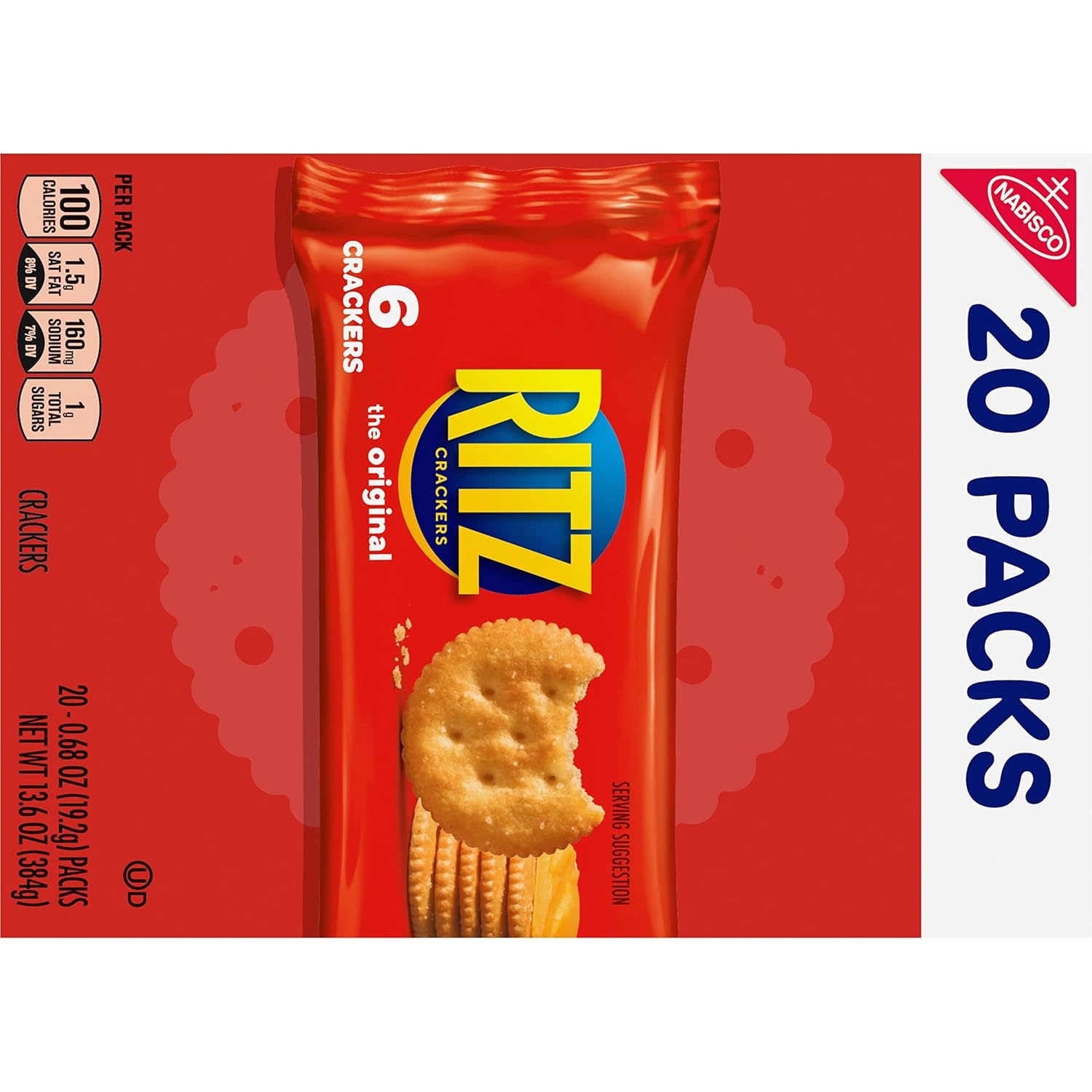 image:imageRITZ Fresh Stacks Original Crackers Bulk Travel Snacks Family Size 6 Boxes 72 Multi Snack PacksOriginal