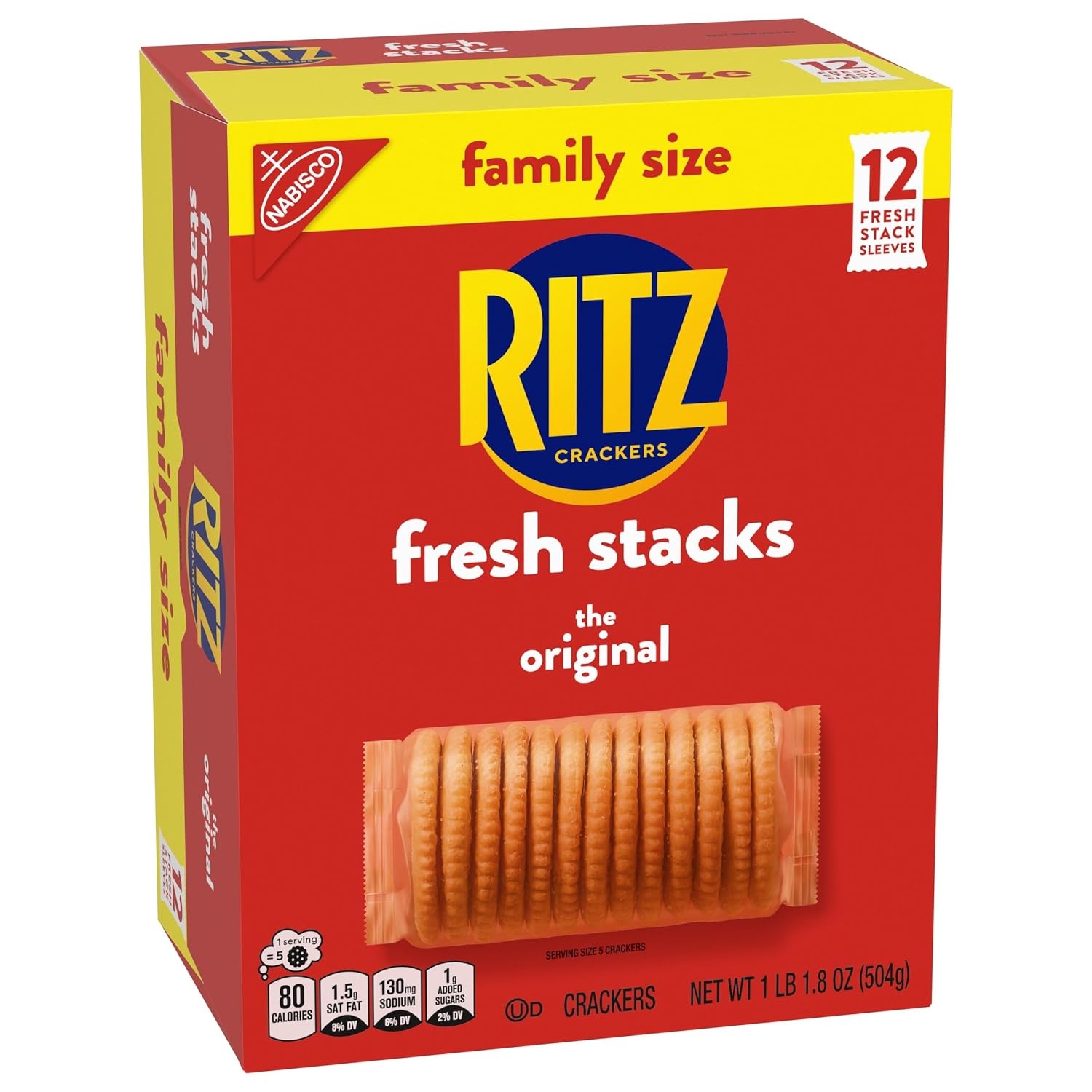 image:imageRITZ Fresh Stacks Original Crackers Bulk Travel Snacks Family Size 6 Boxes 72 Multi Snack PacksOriginal