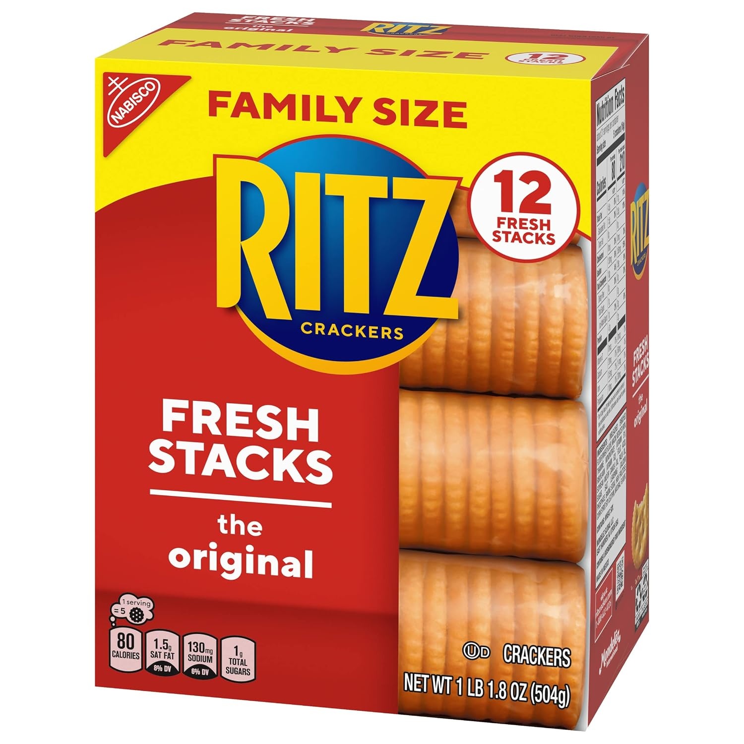 image:imageRITZ Fresh Stacks Original Crackers Bulk Travel Snacks Family Size 6 Boxes 72 Multi Snack PacksOriginal
