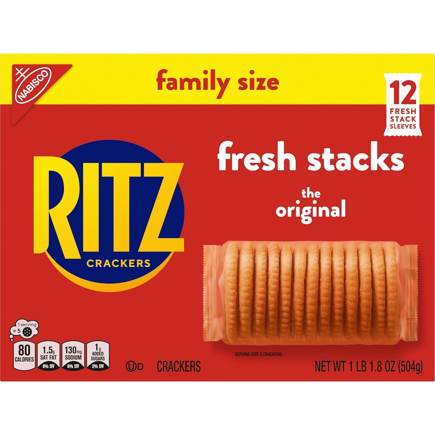 image:imageRITZ Fresh Stacks Original Crackers Bulk Travel Snacks Family Size 6 Boxes 72 Multi Snack PacksOriginal