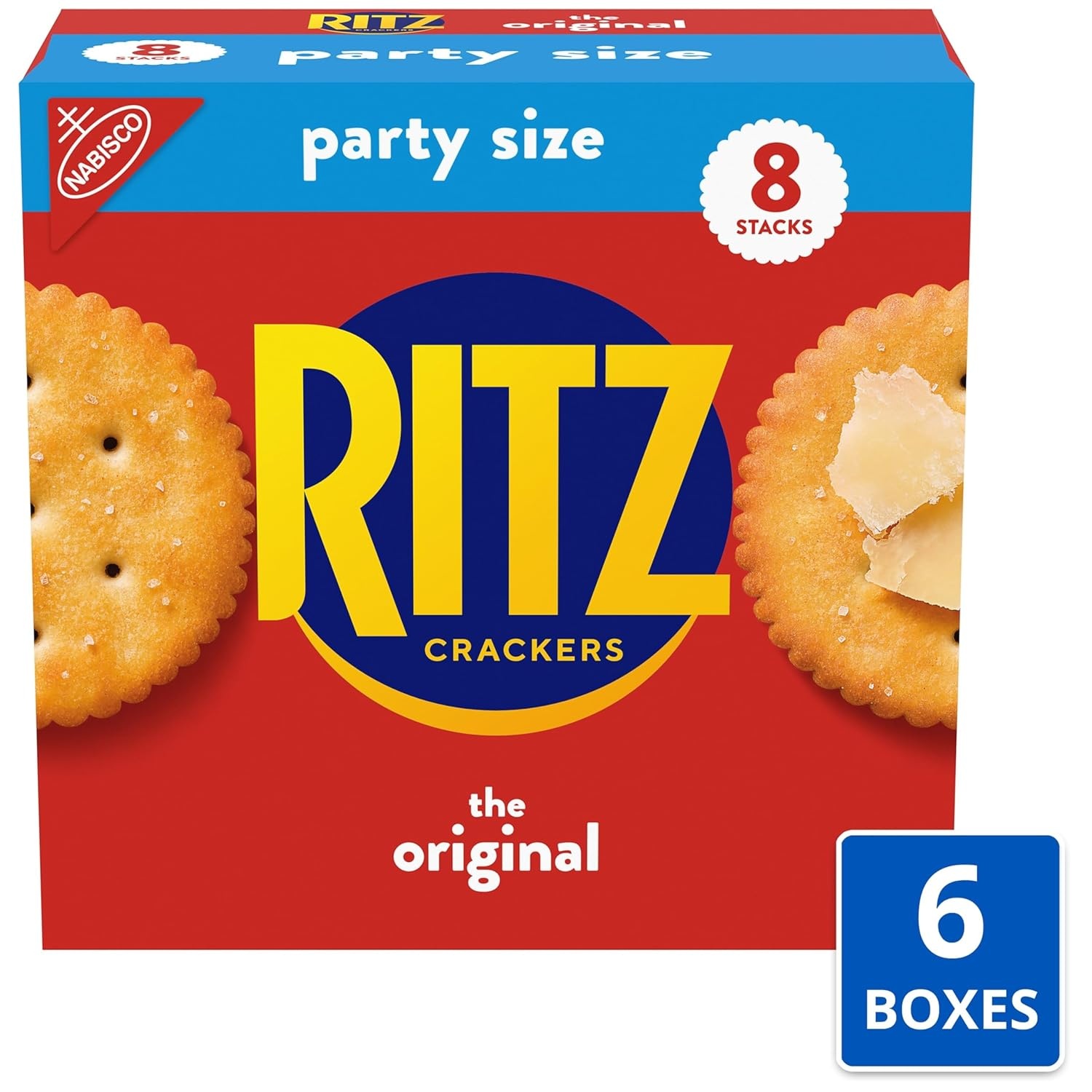 image:imageRITZ Fresh Stacks Original Crackers Bulk Travel Snacks Family Size 6 Boxes 72 Multi Snack PacksOriginal
