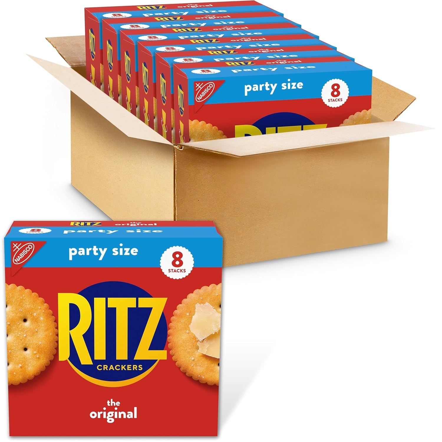 image:imageRITZ Fresh Stacks Original Crackers Bulk Travel Snacks Family Size 6 Boxes 72 Multi Snack PacksOriginal