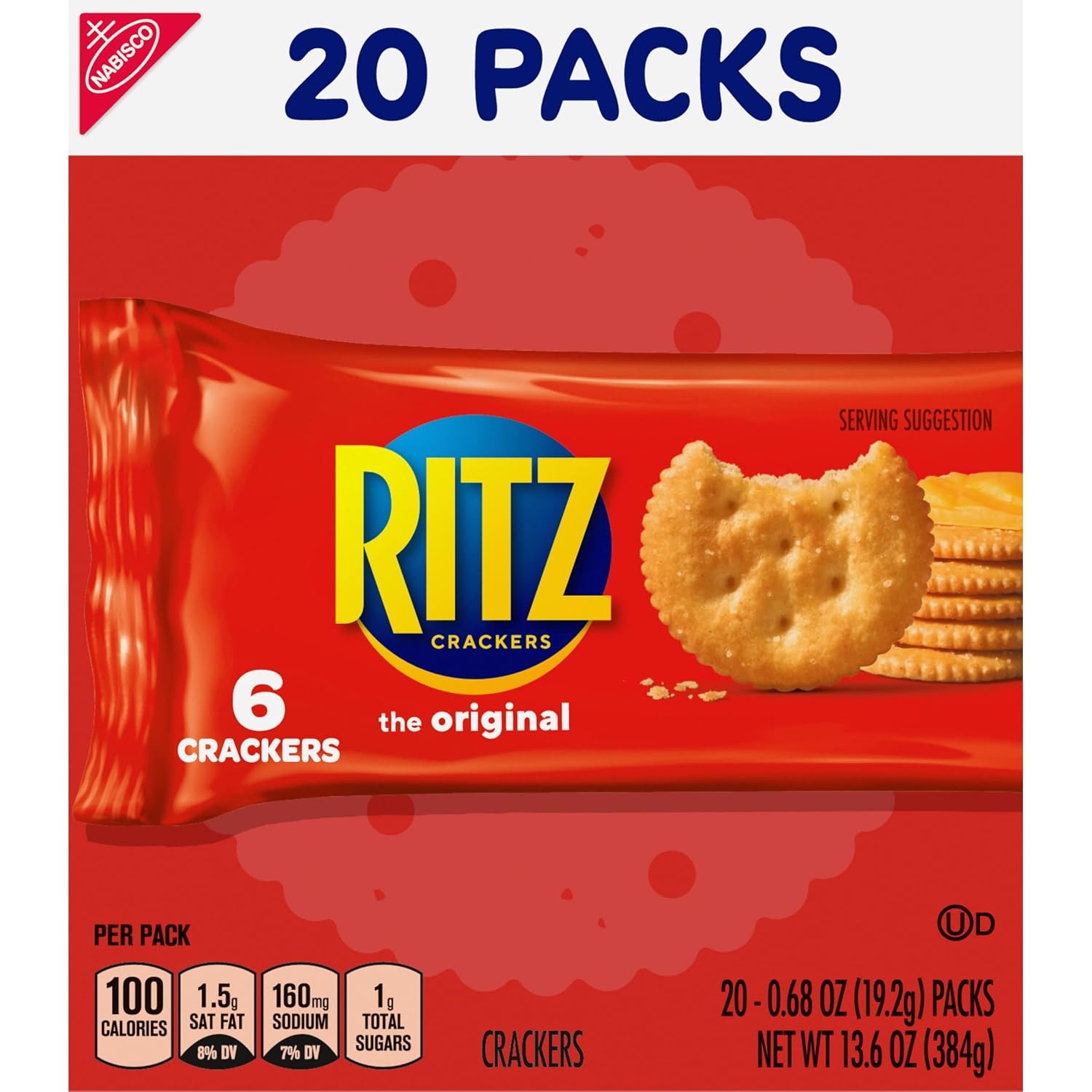 image:imageRITZ Fresh Stacks Original Crackers Bulk Travel Snacks Family Size 6 Boxes 72 Multi Snack PacksOriginal