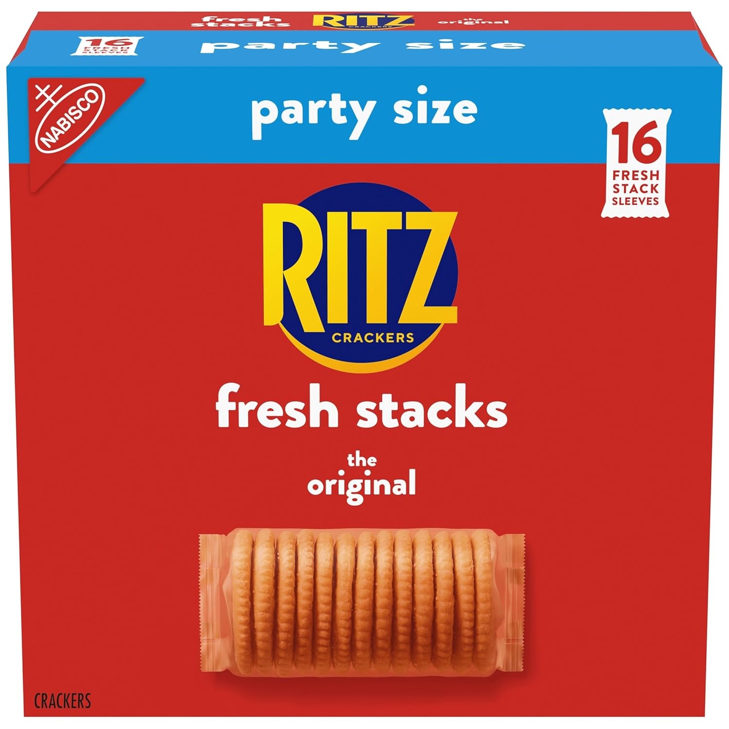 image:imageRITZ Fresh Stacks Original Crackers Bulk Travel Snacks Family Size 6 Boxes 72 Multi Snack PacksOriginal