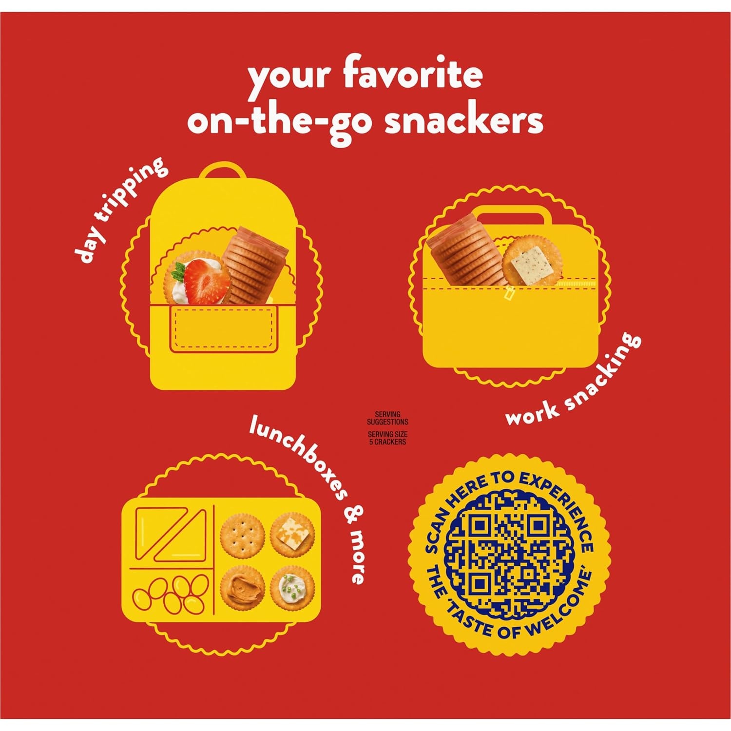 image:imageRITZ Fresh Stacks Original Crackers Bulk Travel Snacks Family Size 6 Boxes 72 Multi Snack PacksOriginal