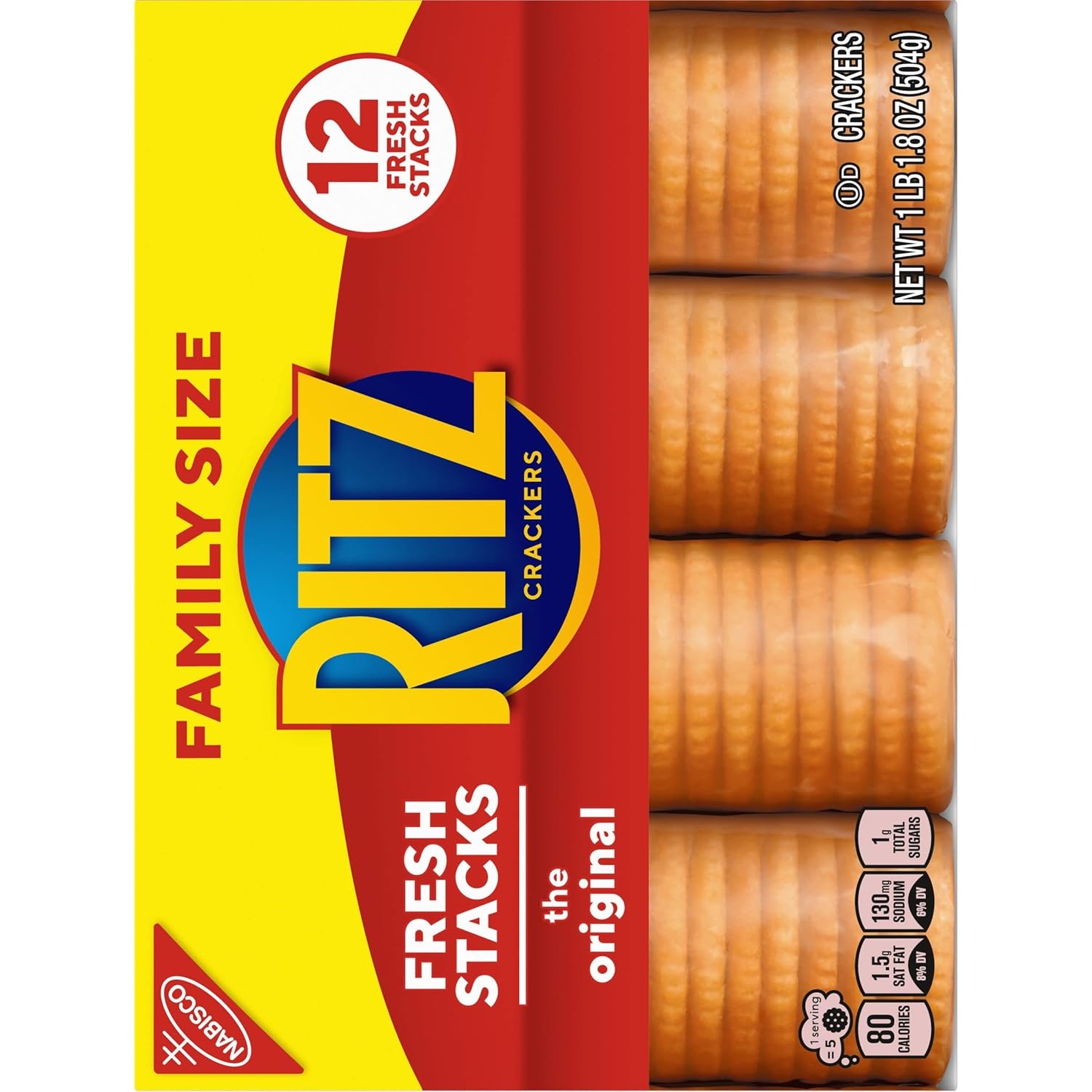 image:imageRITZ Fresh Stacks Original Crackers Bulk Travel Snacks Family Size 6 Boxes 72 Multi Snack PacksOriginal
