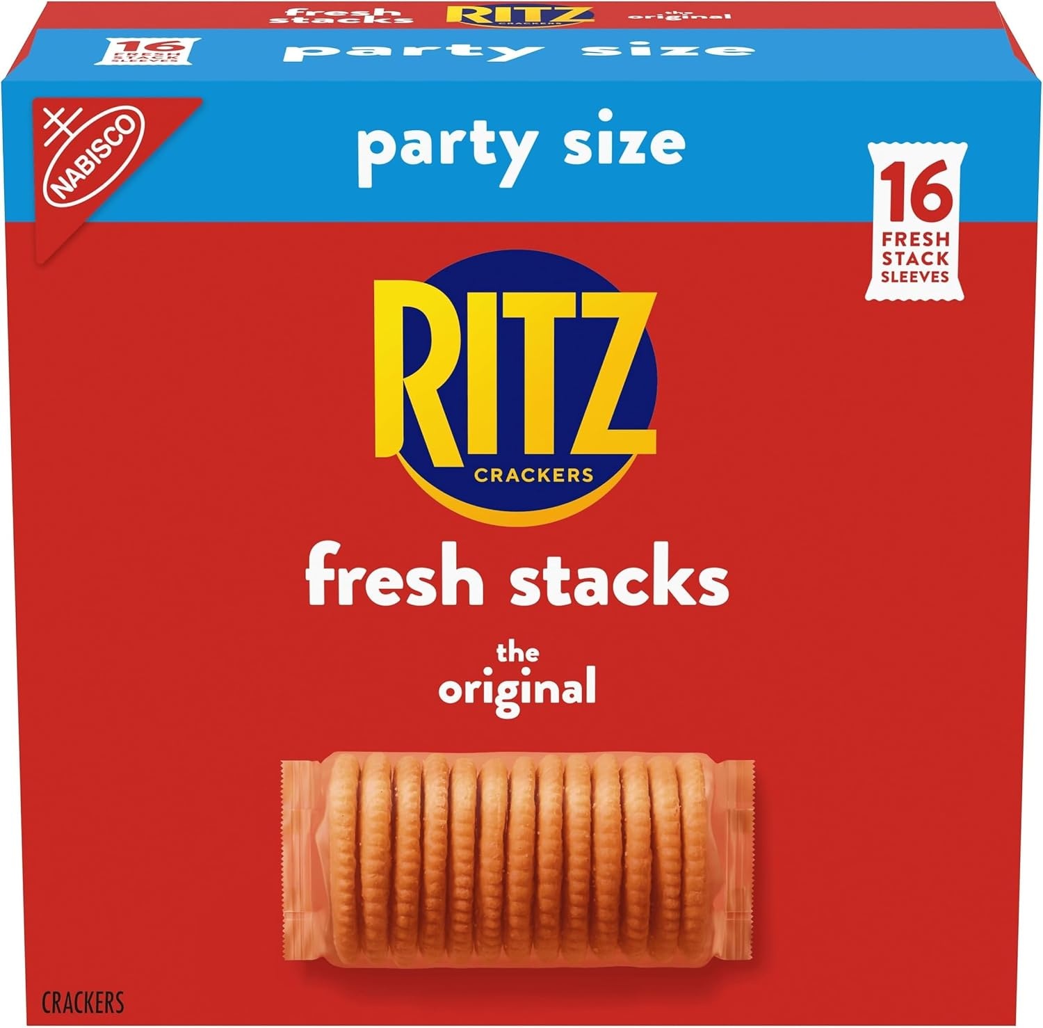 image:imageRITZ Fresh Stacks Original Crackers Bulk Travel Snacks Family Size 6 Boxes 72 Multi Snack PacksOriginal